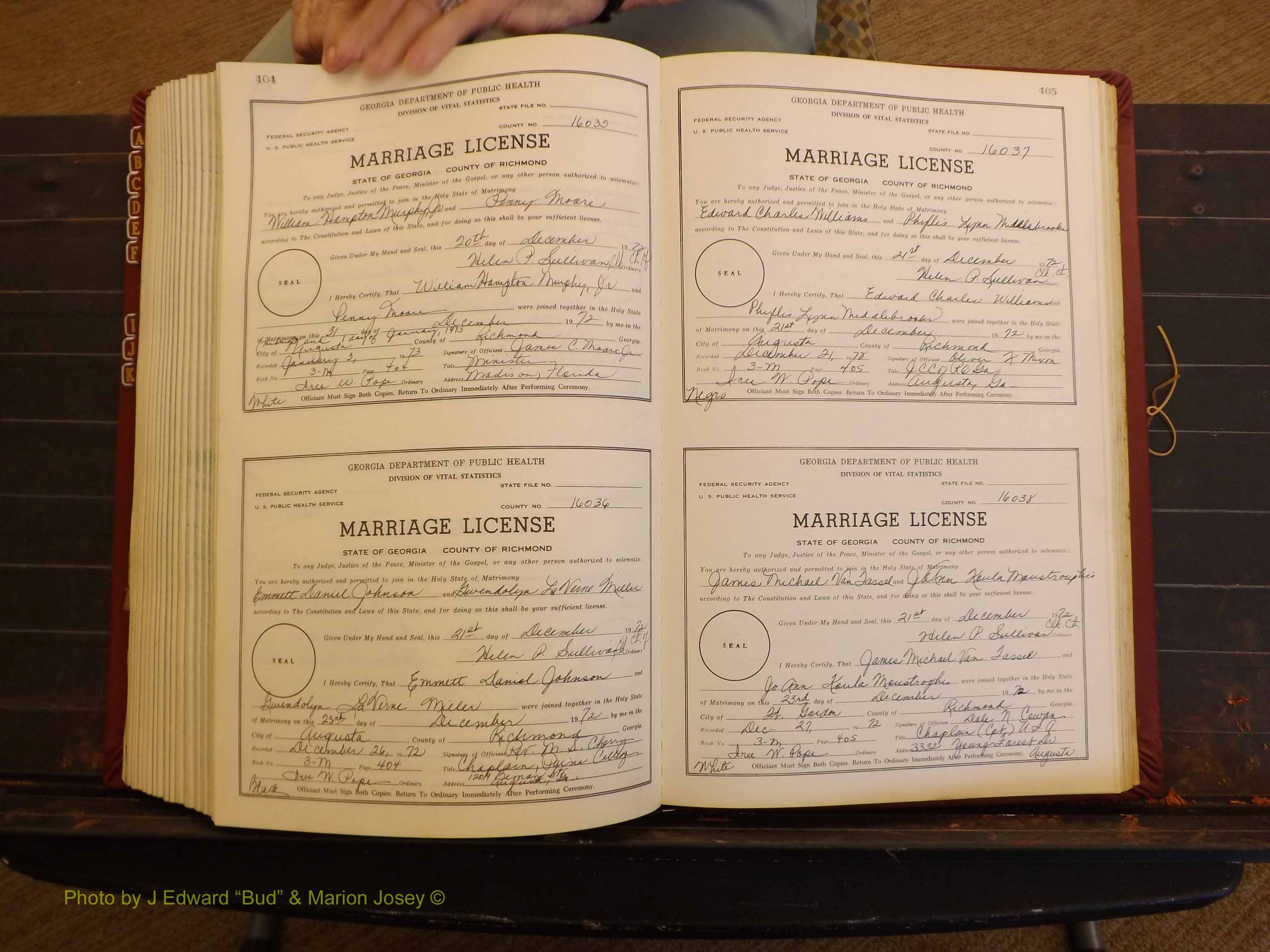 Richmond Marriages, 3M, 1972-1973 P 404-405.JPG