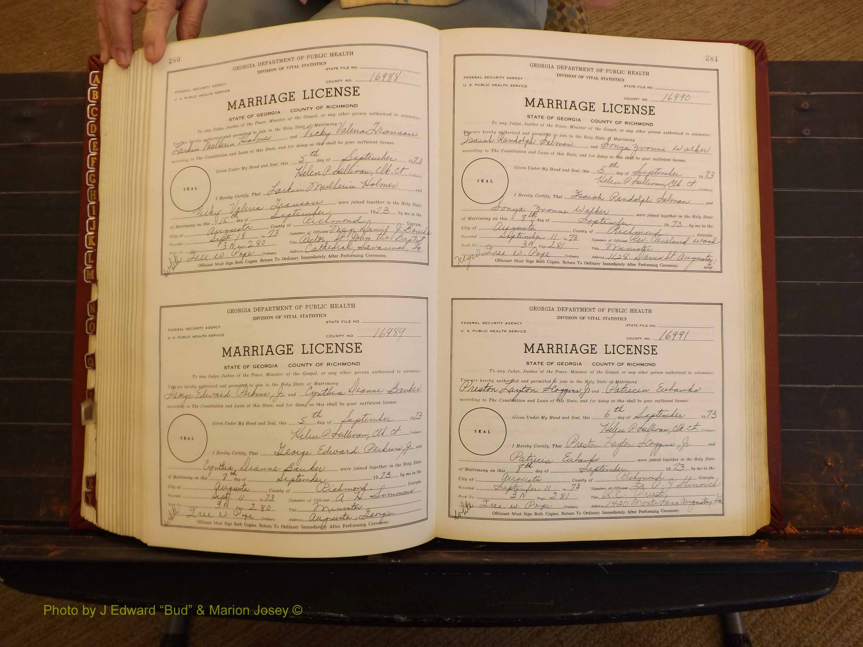 Richmond Marriages, 3N, 1973-1974 P 280-281.JPG
