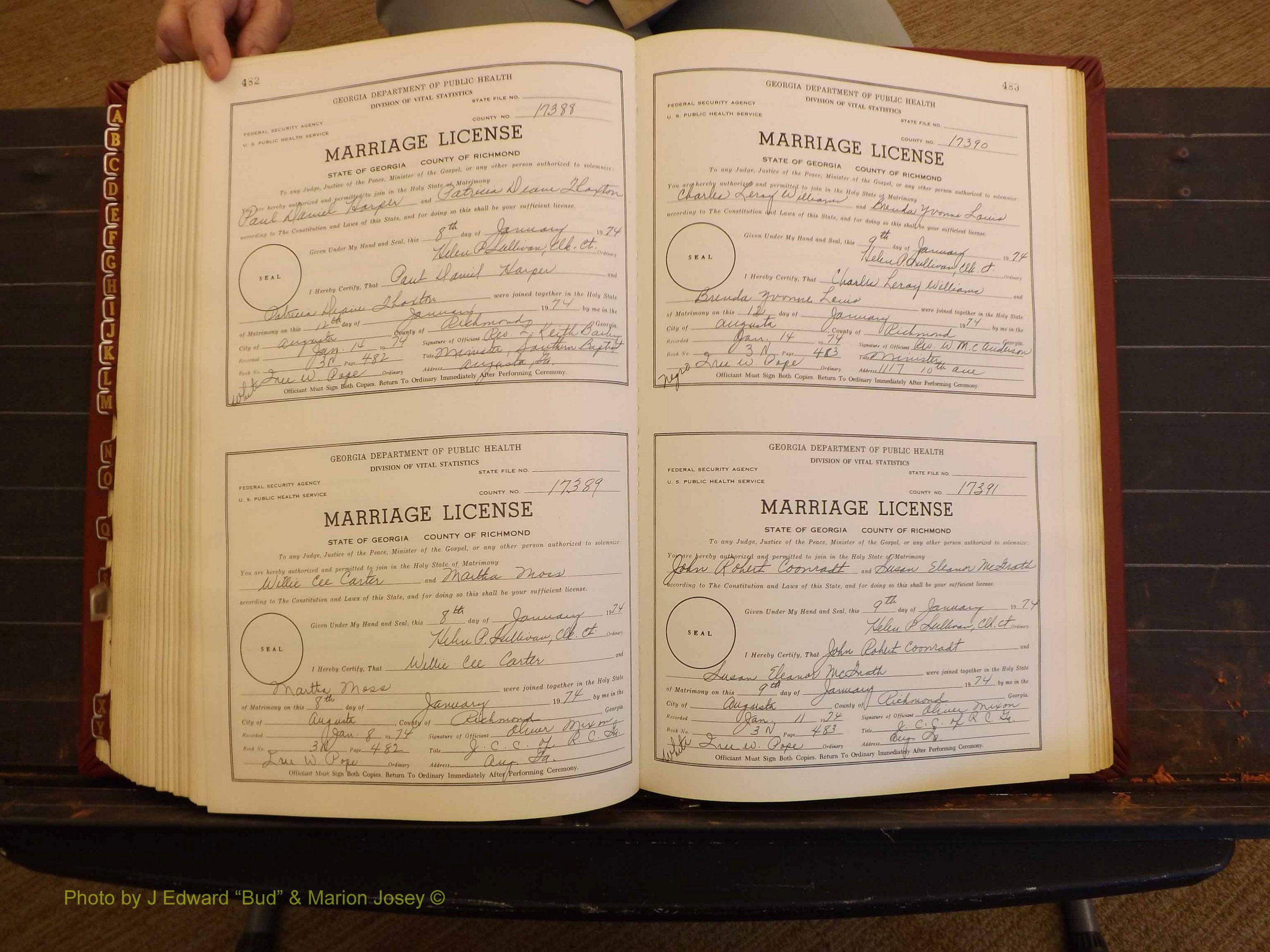 Richmond Marriages, 3N, 1973-1974 P 482-483.JPG