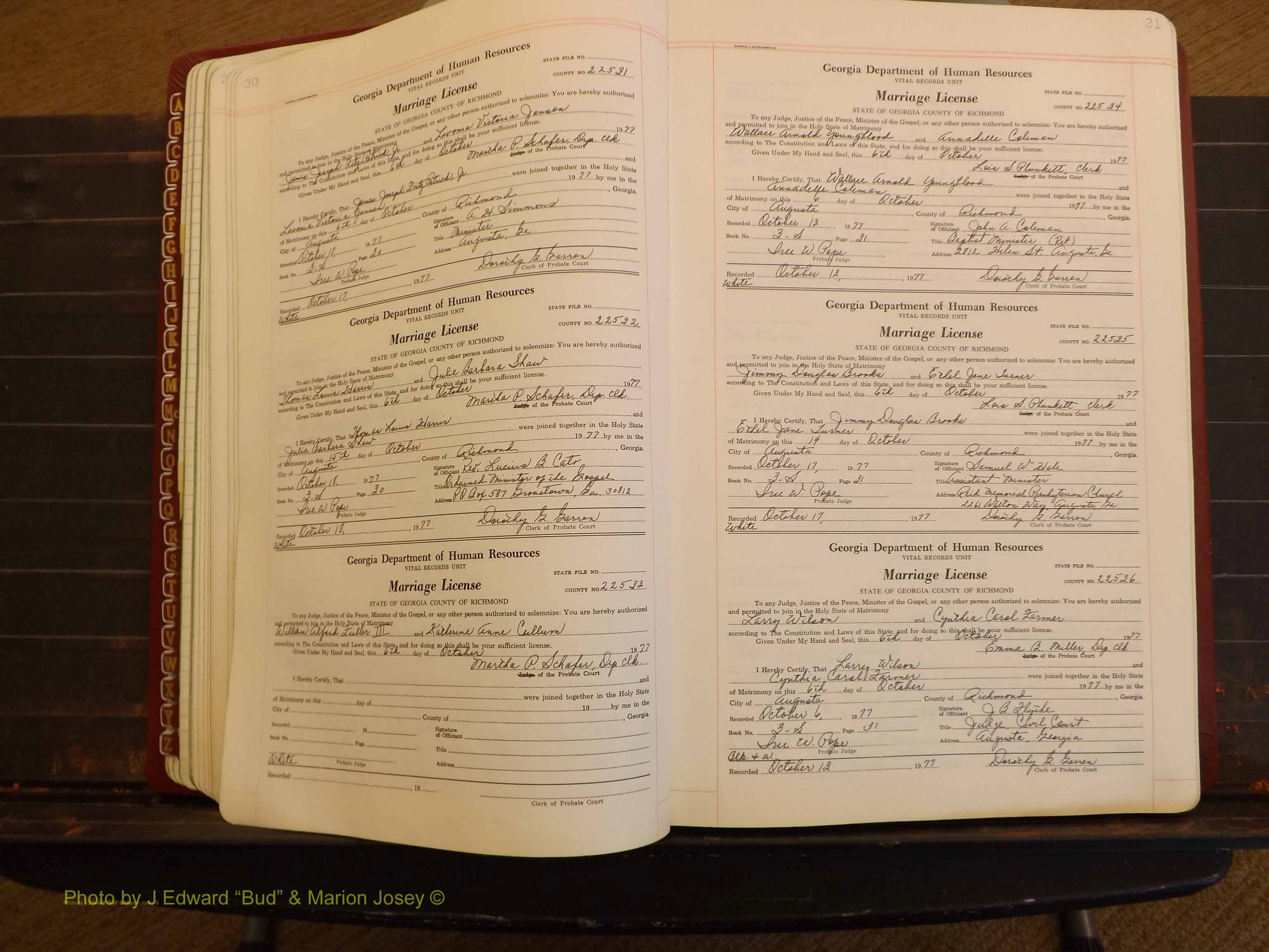 Richmond Marriages, 3S, 1977-1978 P 030-031.JPG