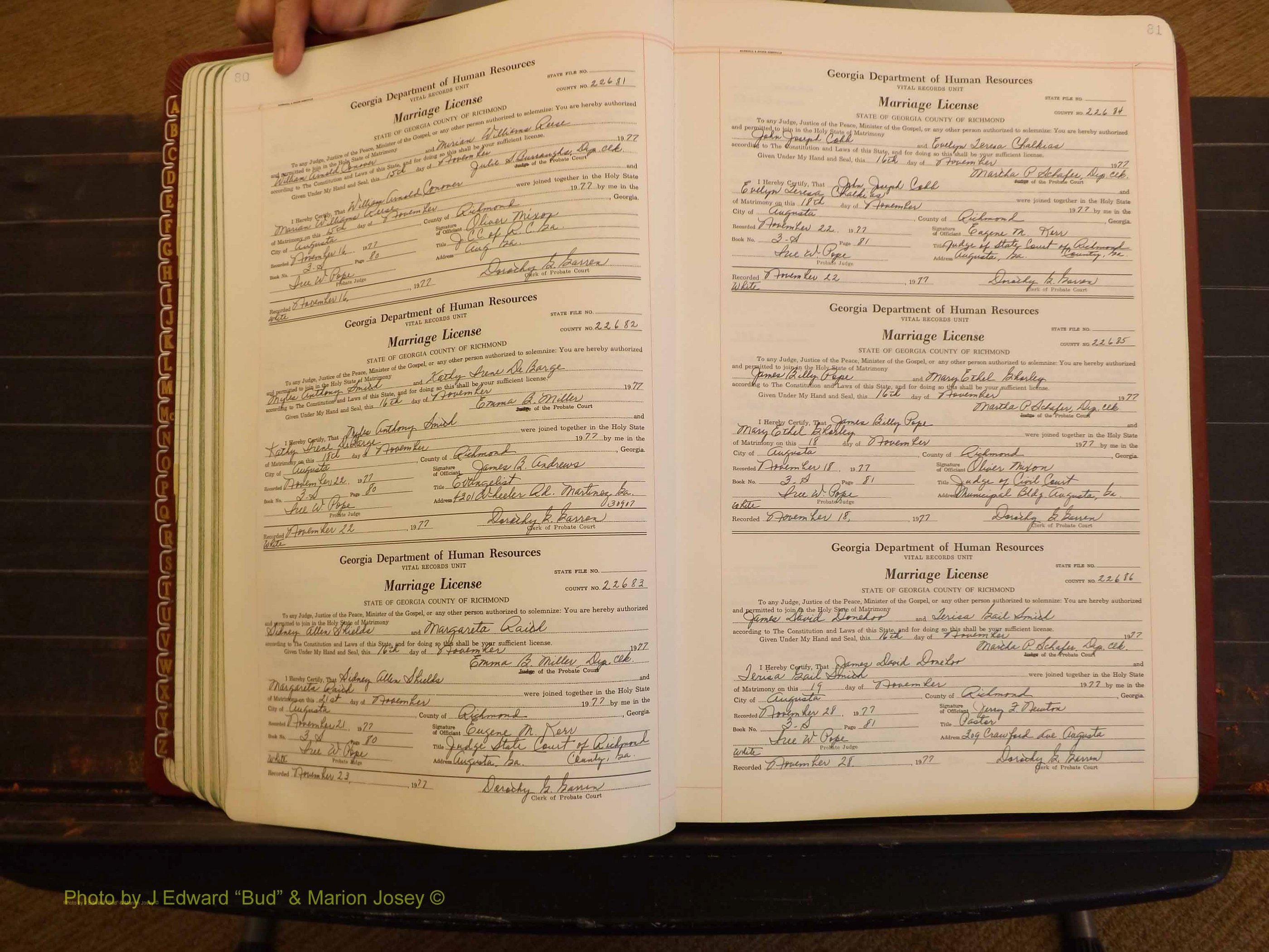 Richmond Marriages, 3S, 1977-1978 P 080-081.JPG