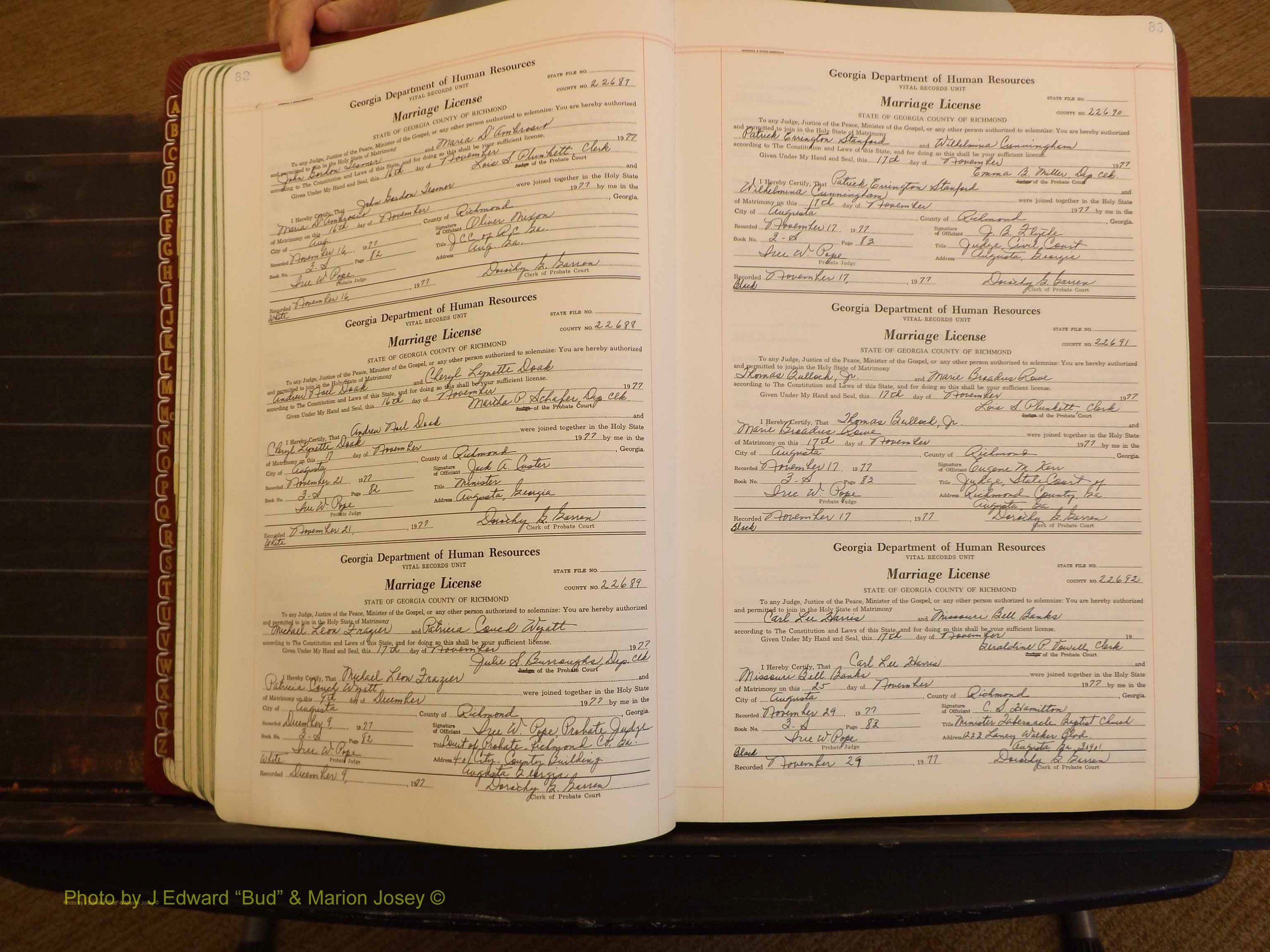 Richmond Marriages, 3S, 1977-1978 P 082-083.JPG