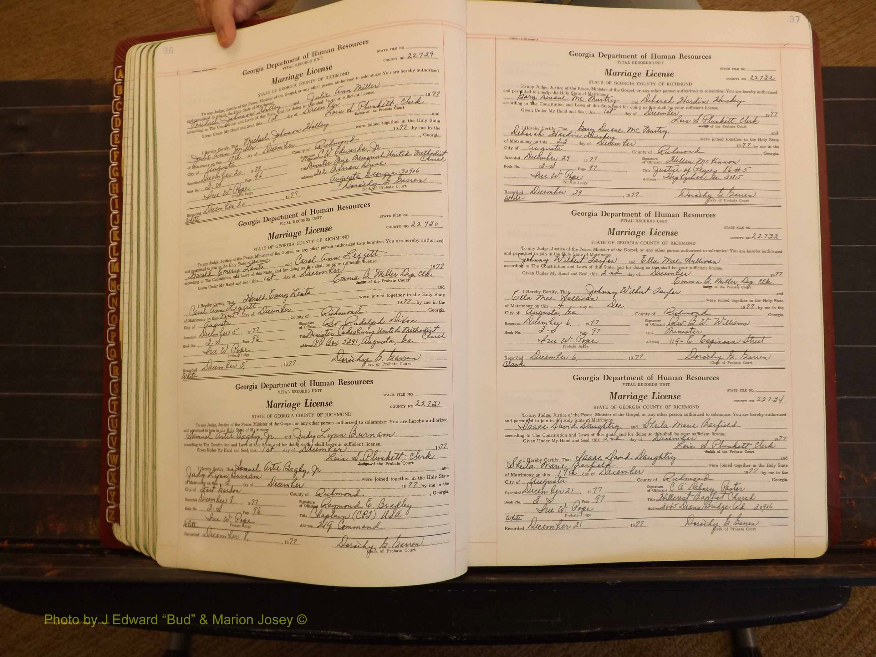 Richmond Marriages, 3S, 1977-1978 P 096-097.JPG