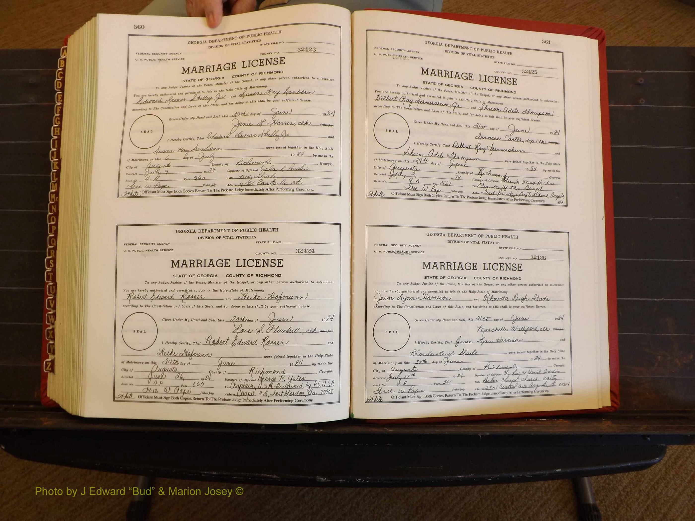 Richmond Marriages, 4A, 1983-1984 P 560-561.JPG