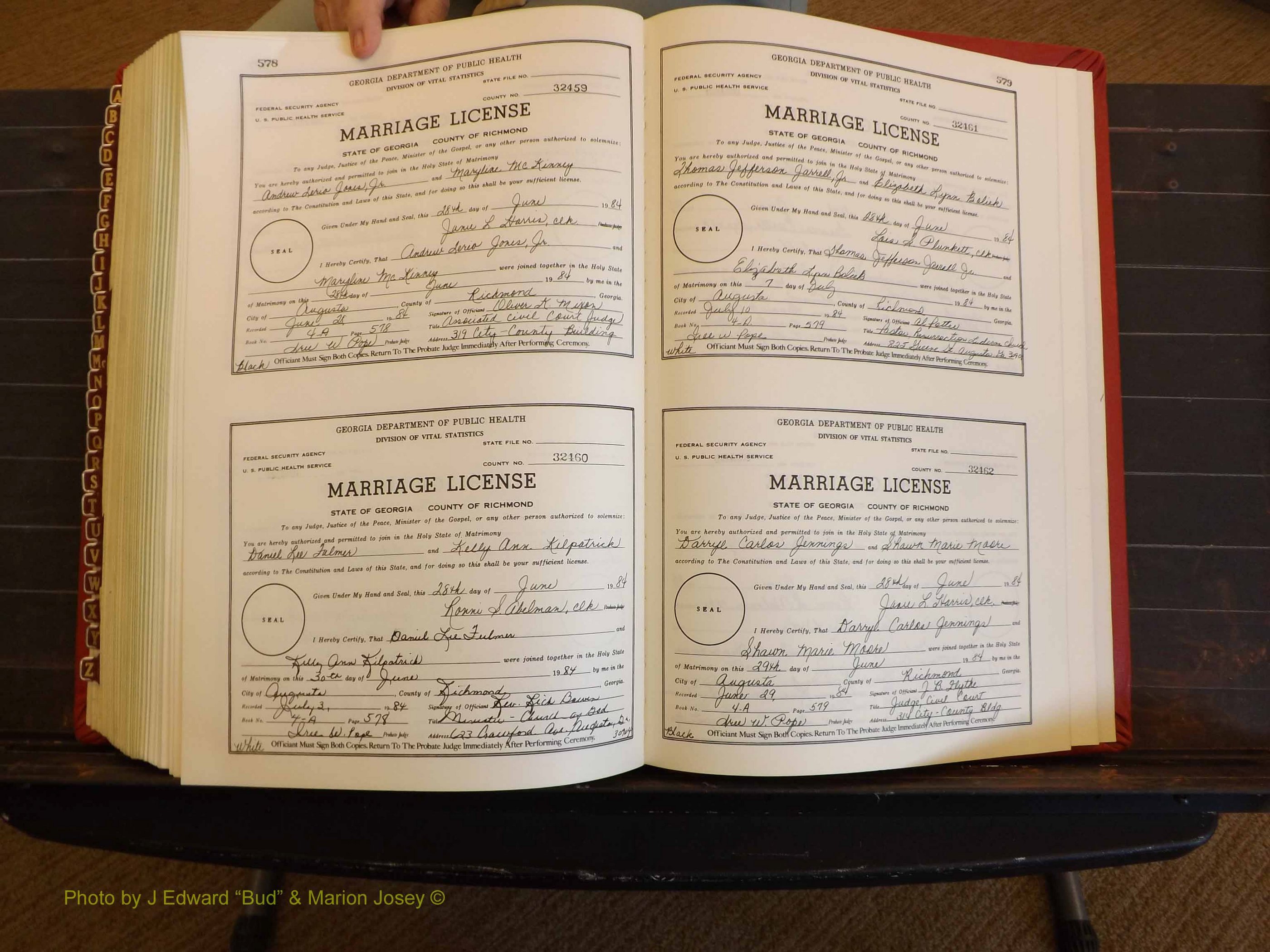 Richmond Marriages, 4A, 1983-1984 P 578-579.JPG