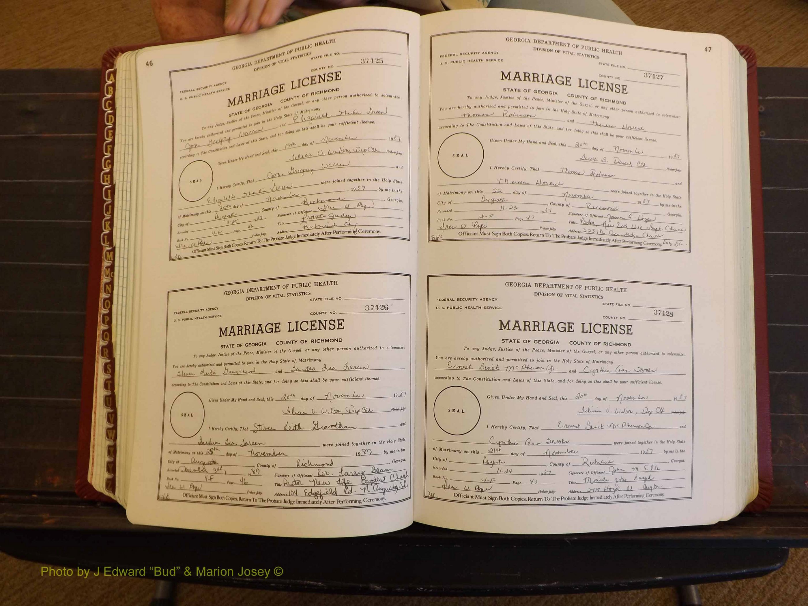 Richmond Marriages, 4F, 1987-1988 P 046-047.JPG