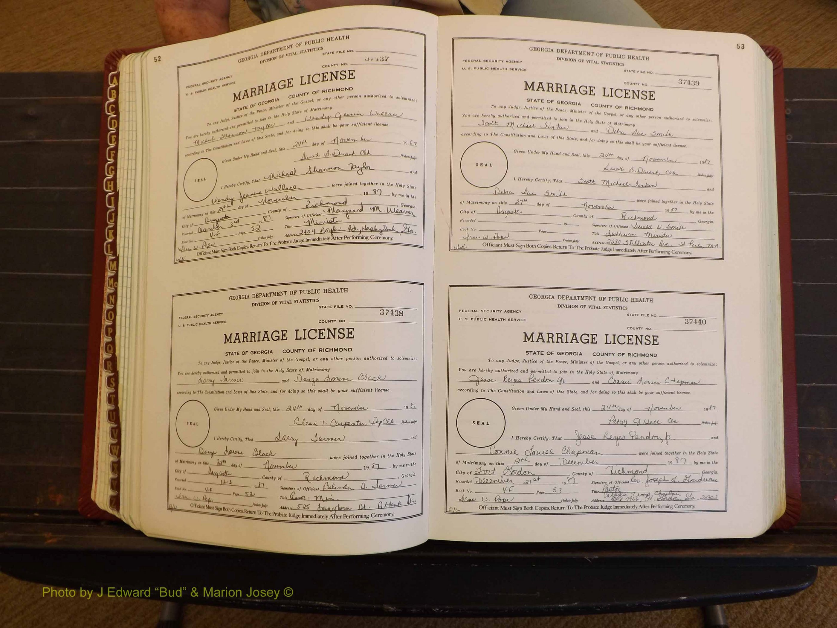 Richmond Marriages, 4F, 1987-1988 P 052-053.JPG