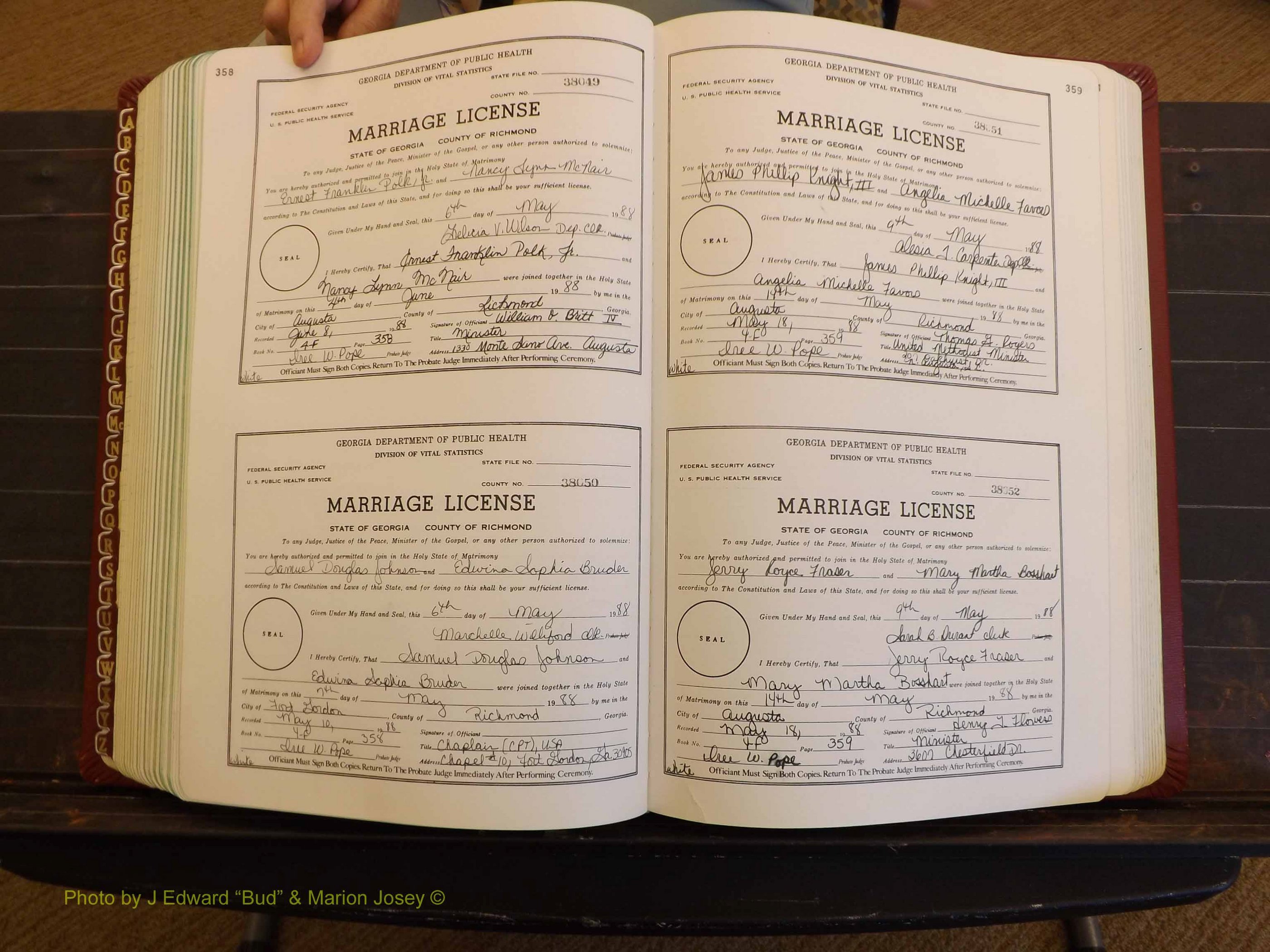 Richmond Marriages, 4F, 1987-1988 P 358-359.JPG