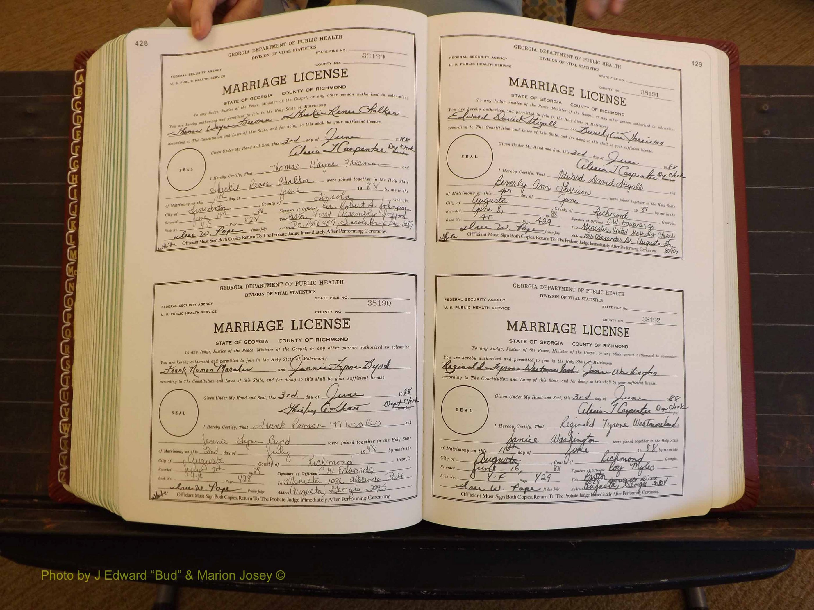 Richmond Marriages, 4F, 1987-1988 P 428-429.JPG