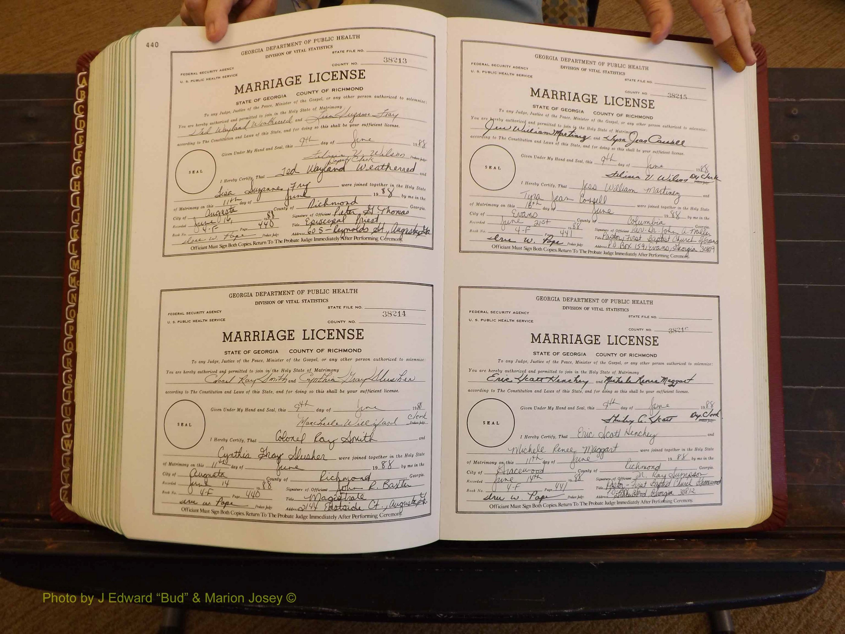 Richmond Marriages, 4F, 1987-1988 P 440-441.JPG