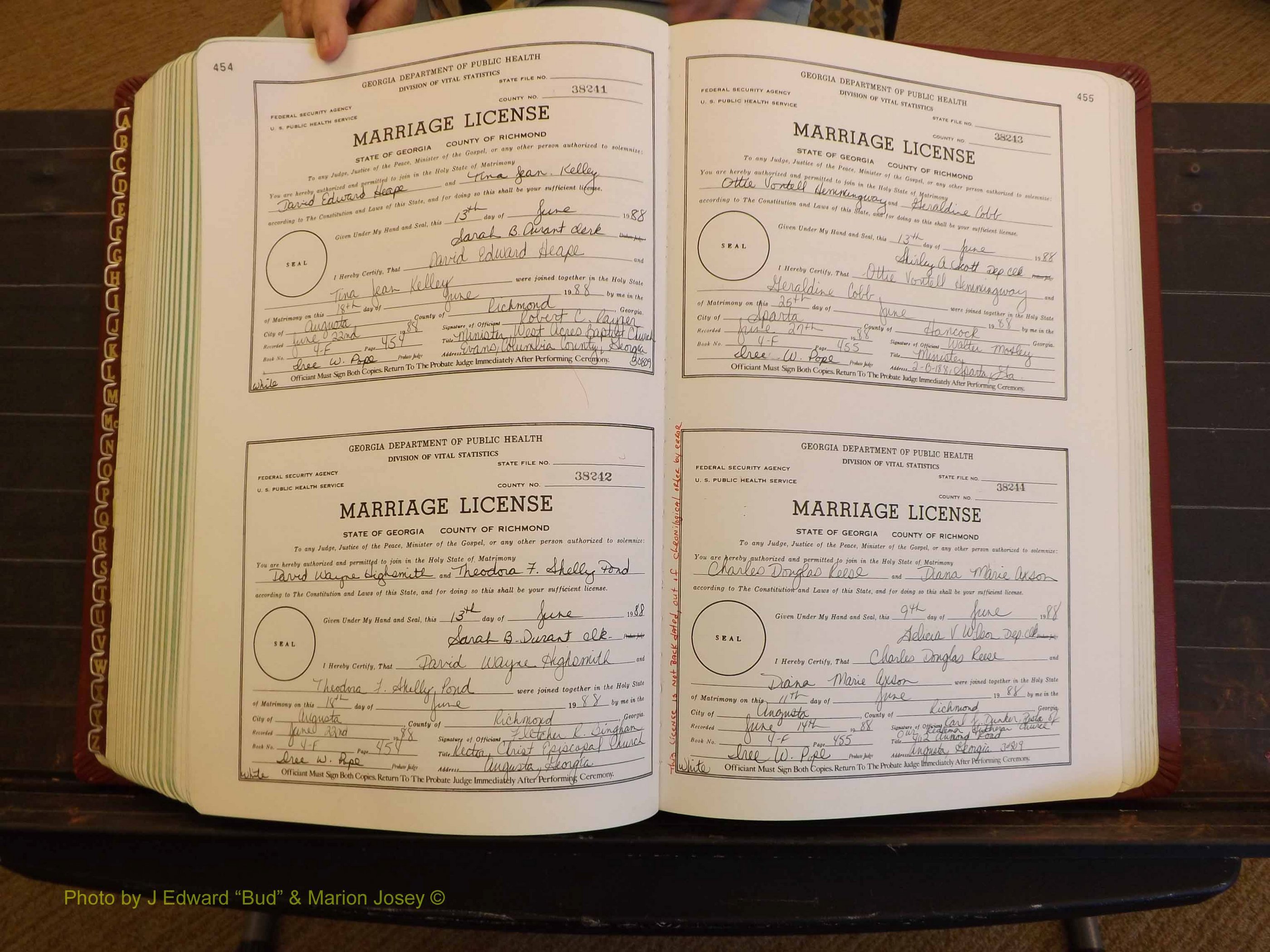 Richmond Marriages, 4F, 1987-1988 P 454-455.JPG