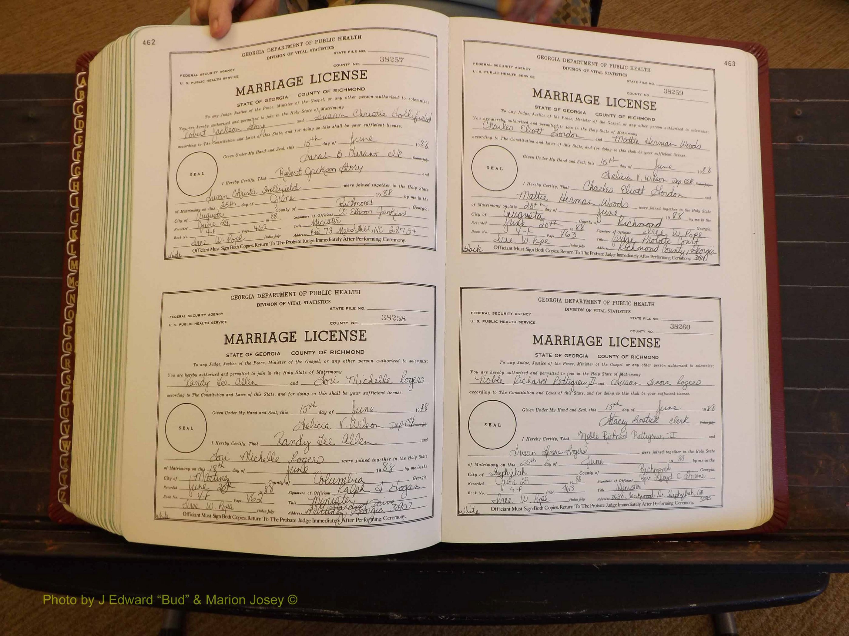 Richmond Marriages, 4F, 1987-1988 P 462-463.JPG