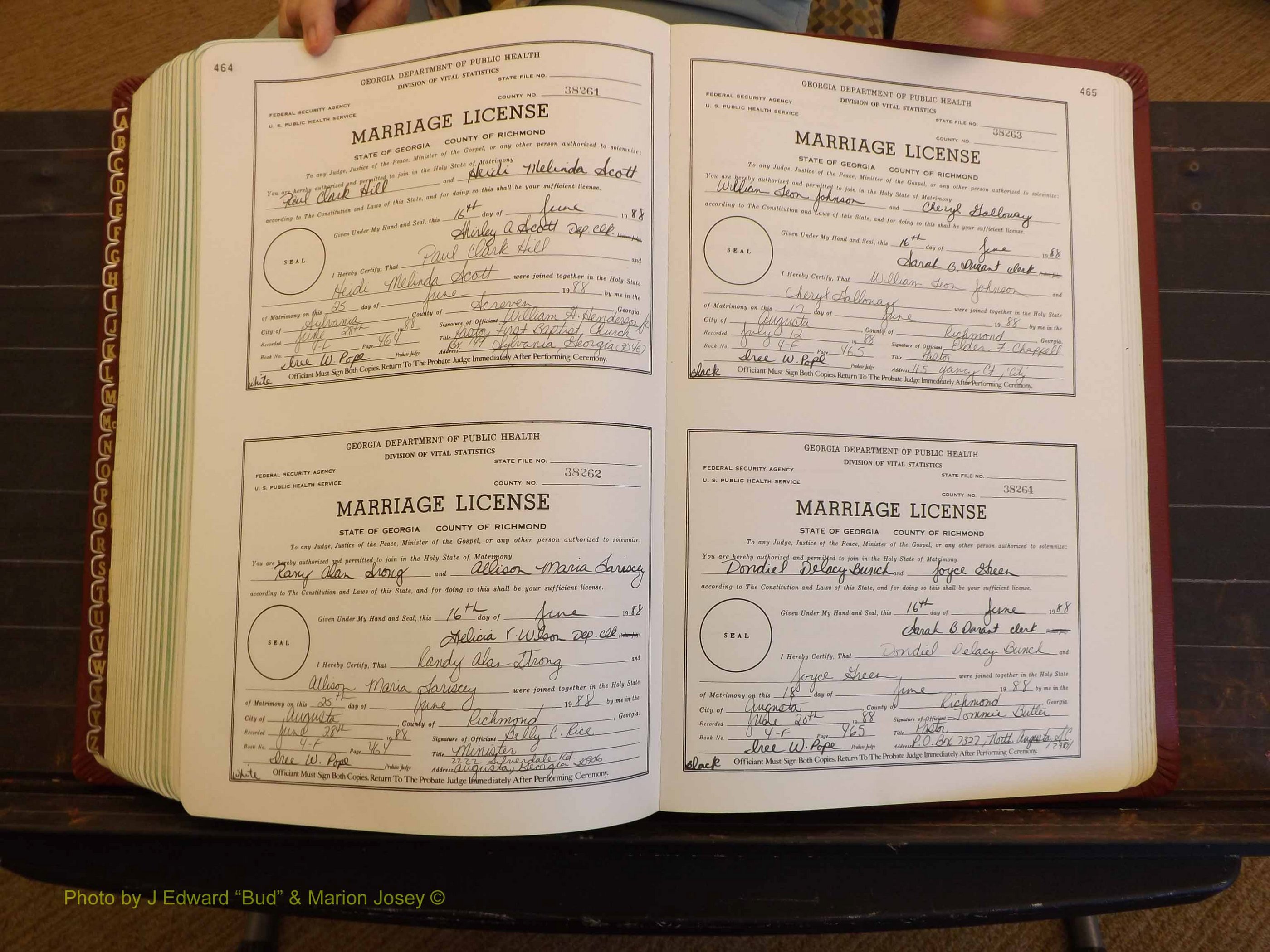 Richmond Marriages, 4F, 1987-1988 P 464-465.JPG
