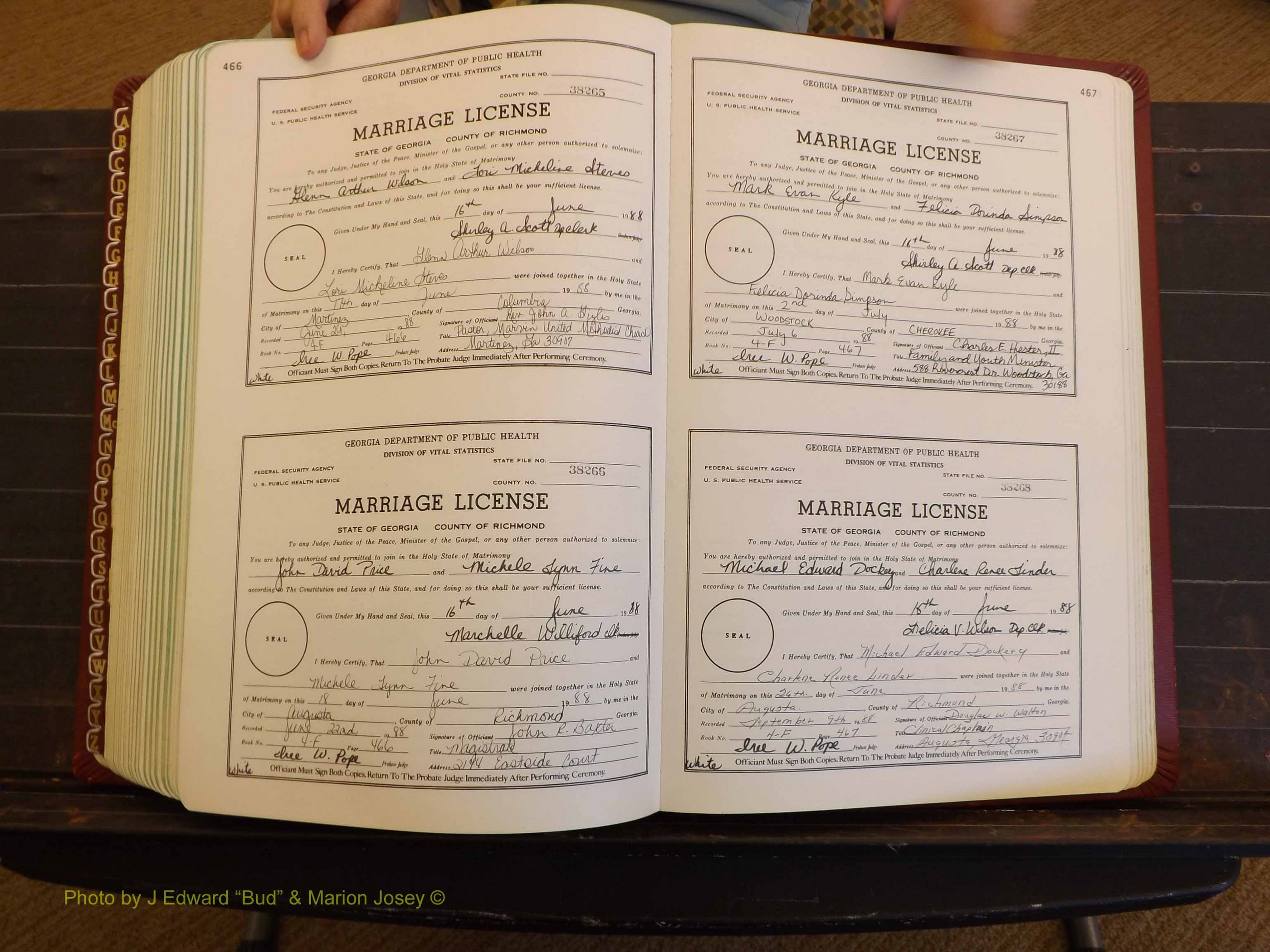 Richmond Marriages, 4F, 1987-1988 P 466-467.JPG