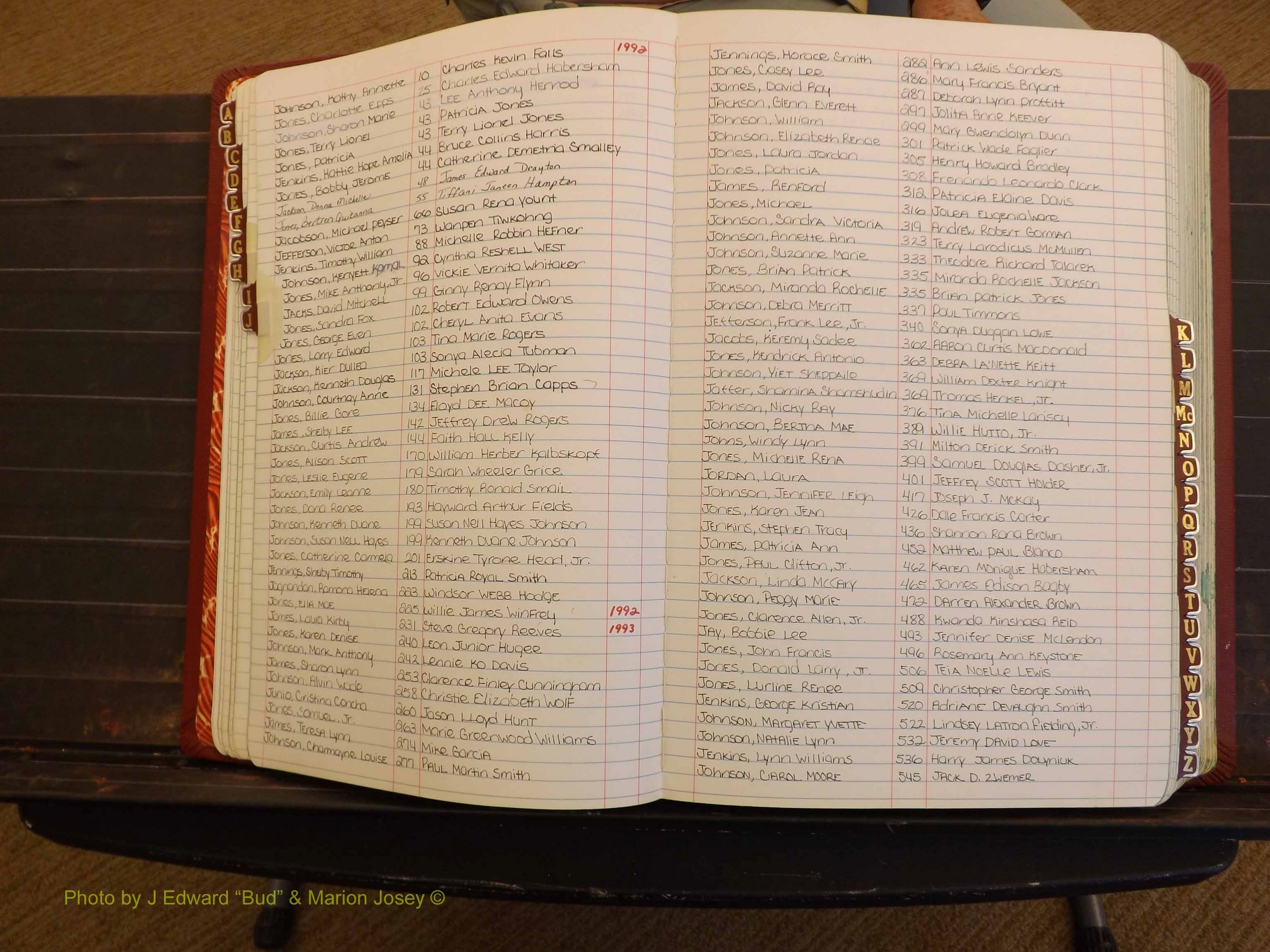 Richmond Marriages, 4L, 1992-1993 Index J (117).JPG