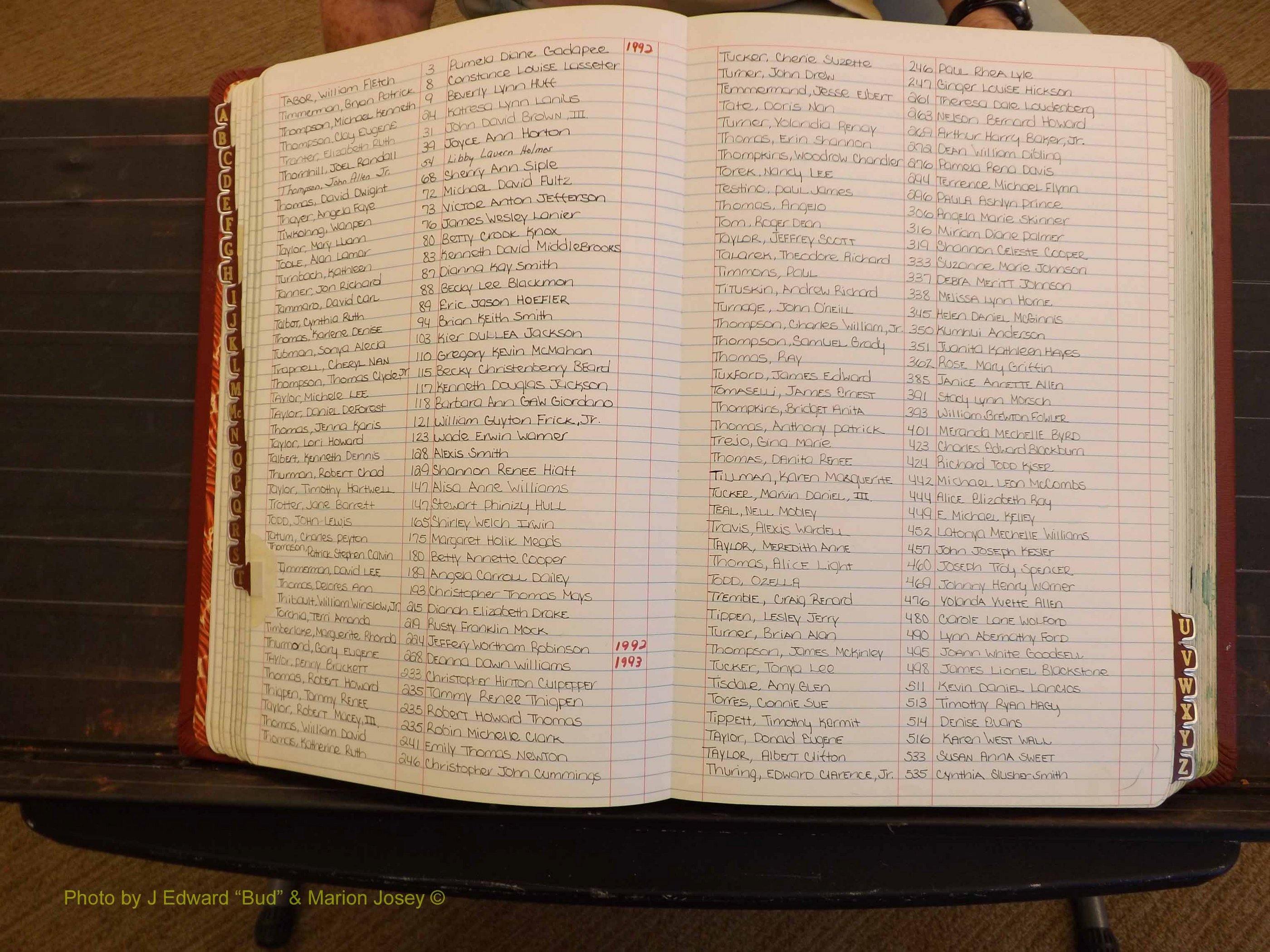 Richmond Marriages, 4L, 1992-1993 Index T (135).JPG