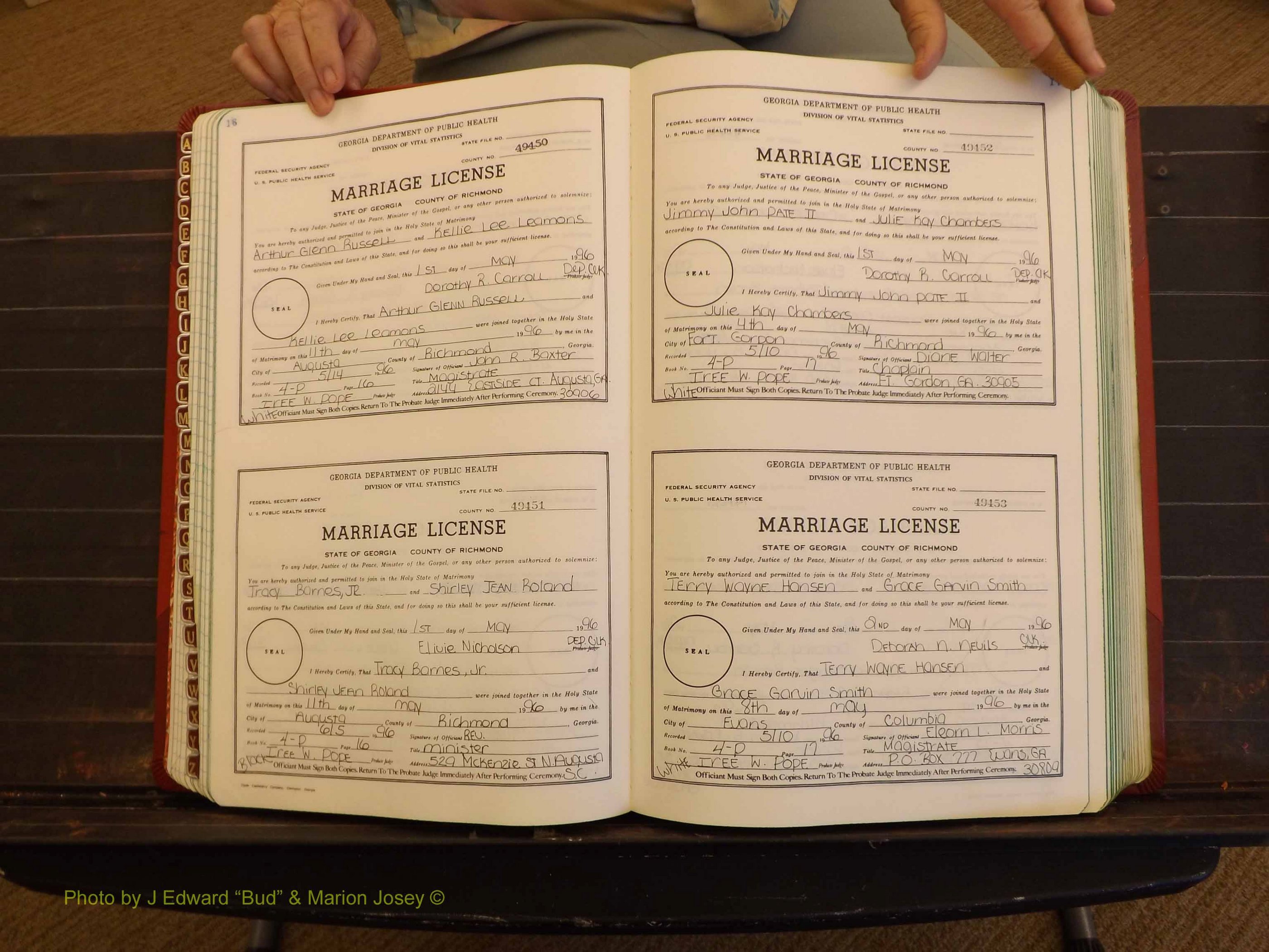 Richmond Marriages, 4P, 1996-1997 P 016-017.JPG