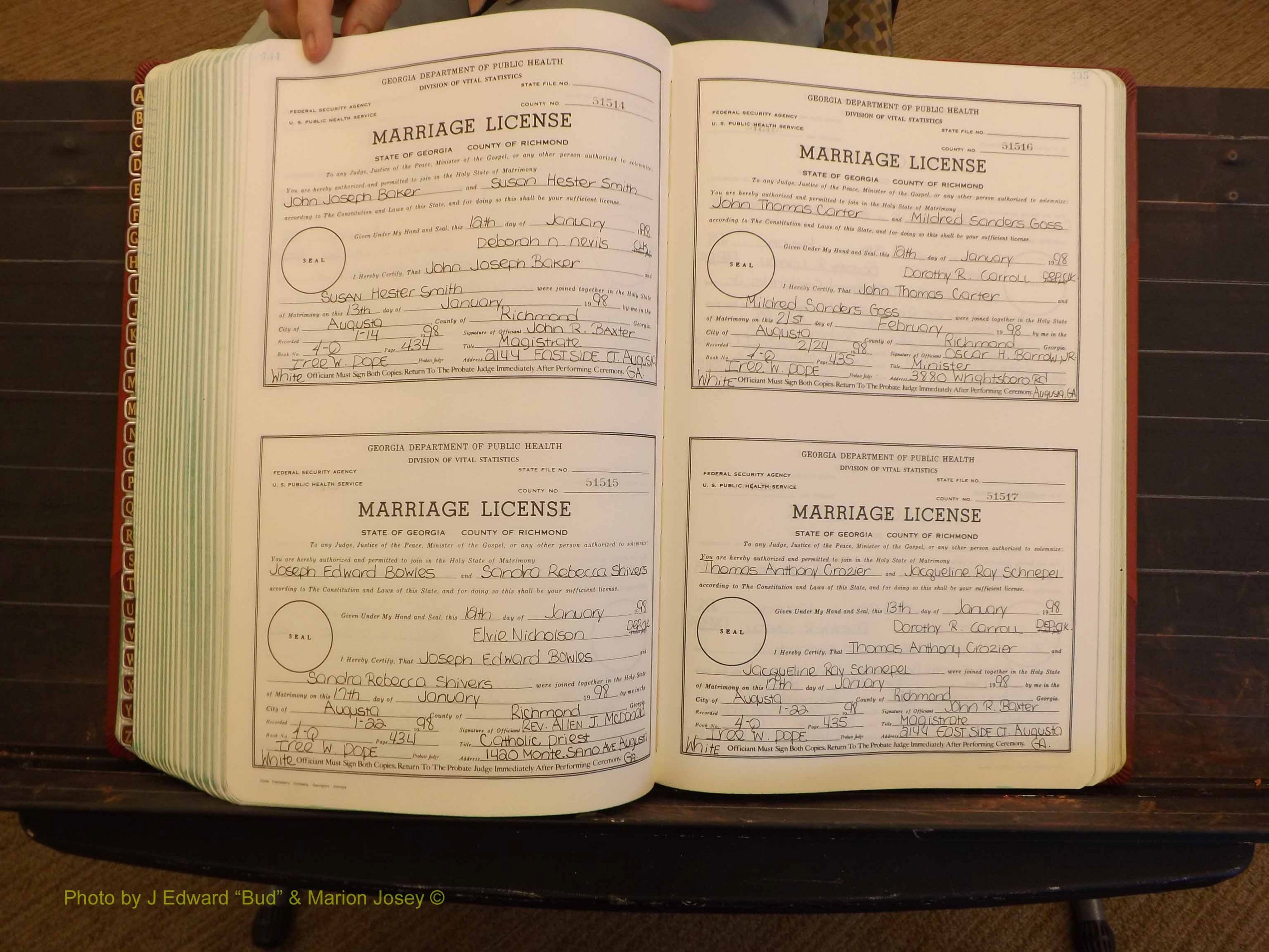 Richmond Marriages, 4Q, 1997-1998 P 434-435.JPG