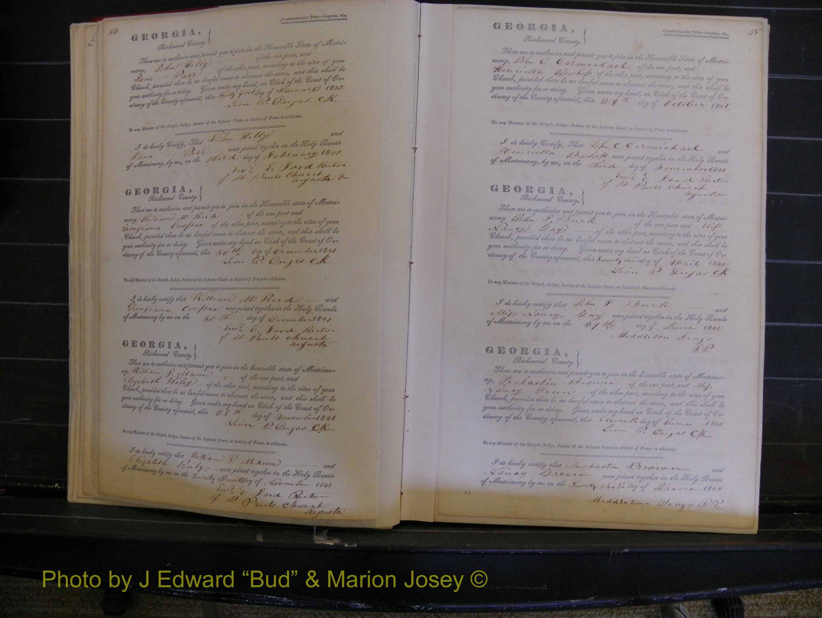 Richmond Marriages, Book B, 1839-1855 P 054-055.JPG