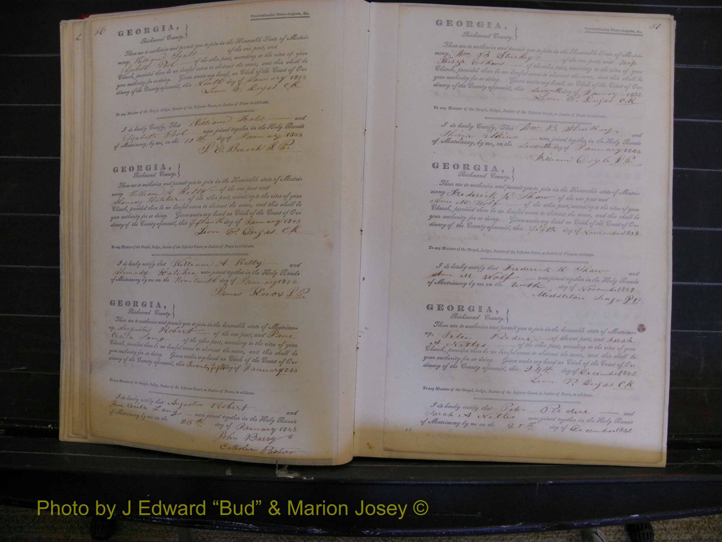 Richmond Marriages, Book B, 1839-1855 P 056-057.JPG