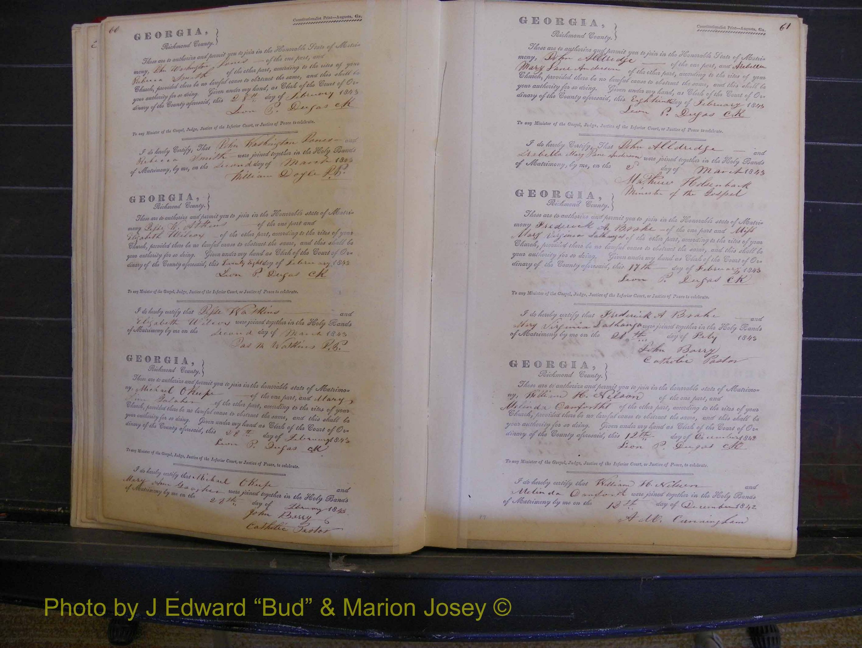 Richmond Marriages, Book B, 1839-1855 P 060-061.JPG