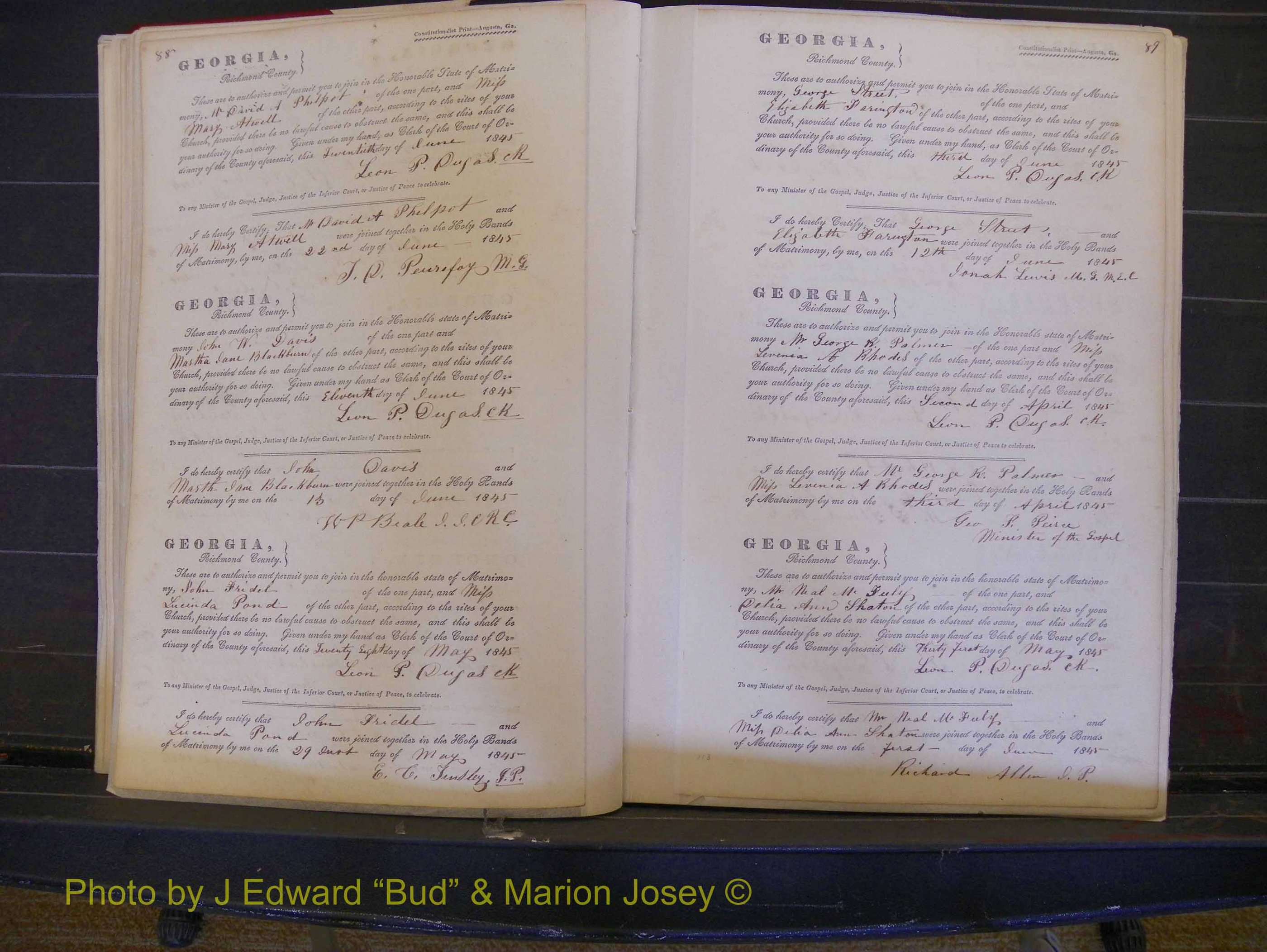 Richmond Marriages, Book B, 1839-1855 P 088-089.JPG