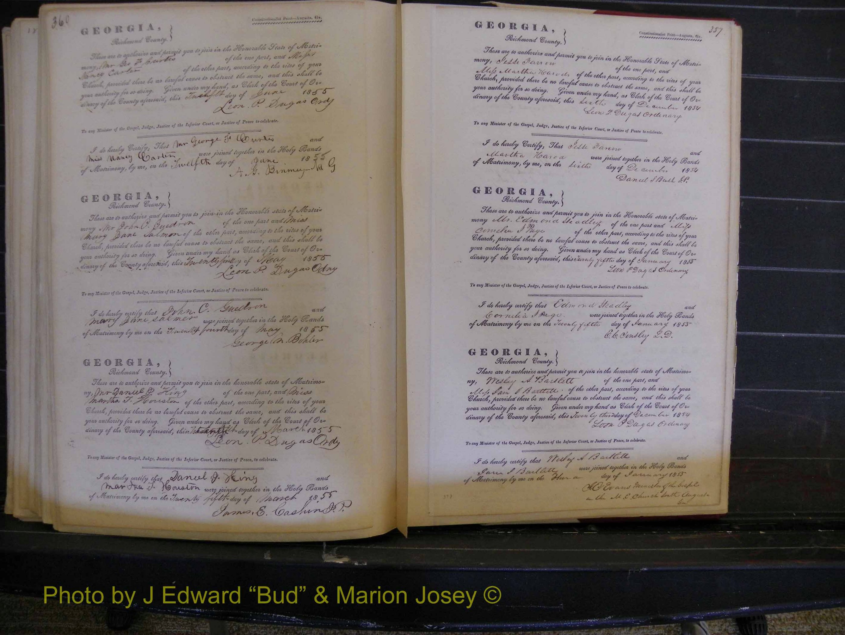 Richmond Marriages, Book B, 1839-1855 P 360-357.JPG