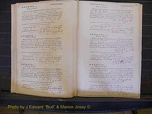 Richmond Marriages, Book B, 1839-1855 P 102-103.JPG