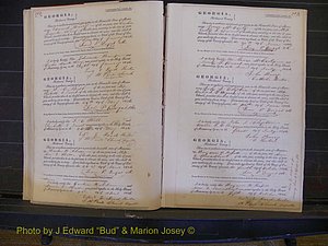 Richmond Marriages, Book B, 1839-1855 P 112-113.JPG