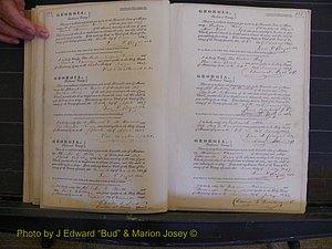 Richmond Marriages, Book B, 1839-1855 P 132-133.JPG