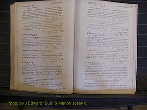 Richmond Marriages, Book B, 1839-1855 P 146-147.JPG