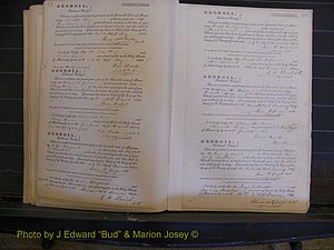 Richmond Marriages, Book B, 1839-1855 P 152-153.JPG
