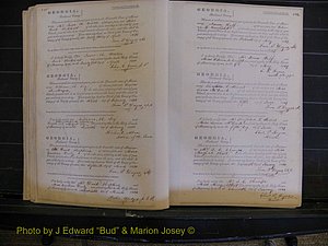 Richmond Marriages, Book B, 1839-1855 P 185-186.JPG