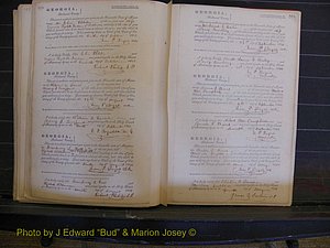 Richmond Marriages, Book B, 1839-1855 P 223-224.JPG