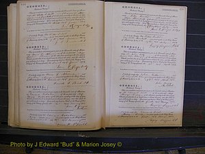Richmond Marriages, Book B, 1839-1855 P 283-284.JPG