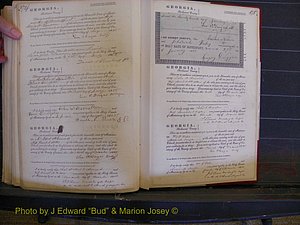 Richmond Marriages, Book B, 1839-1855 P 374-375.JPG