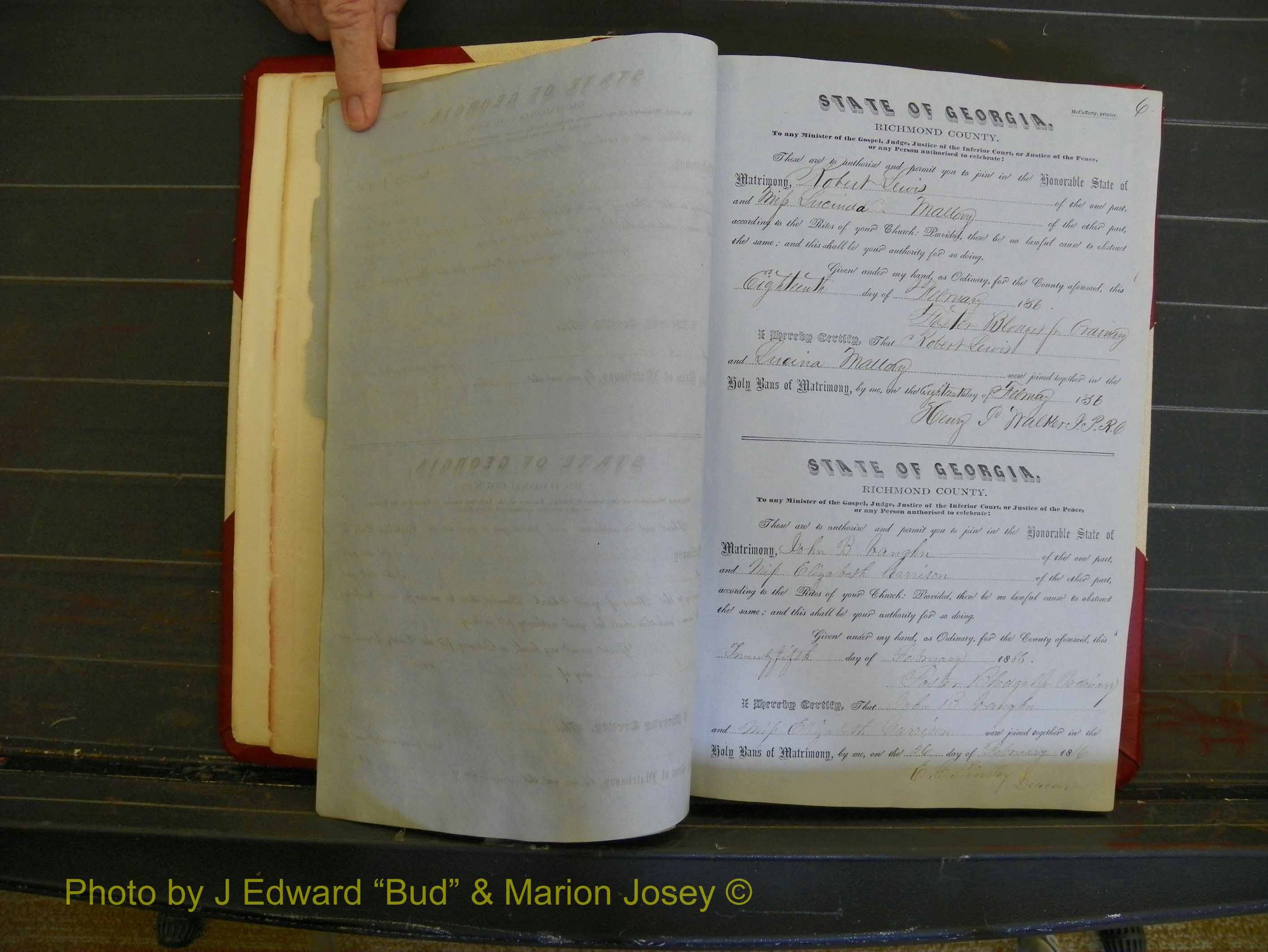 Richmond Marriages, Book C, 1856-1863 P 006.JPG