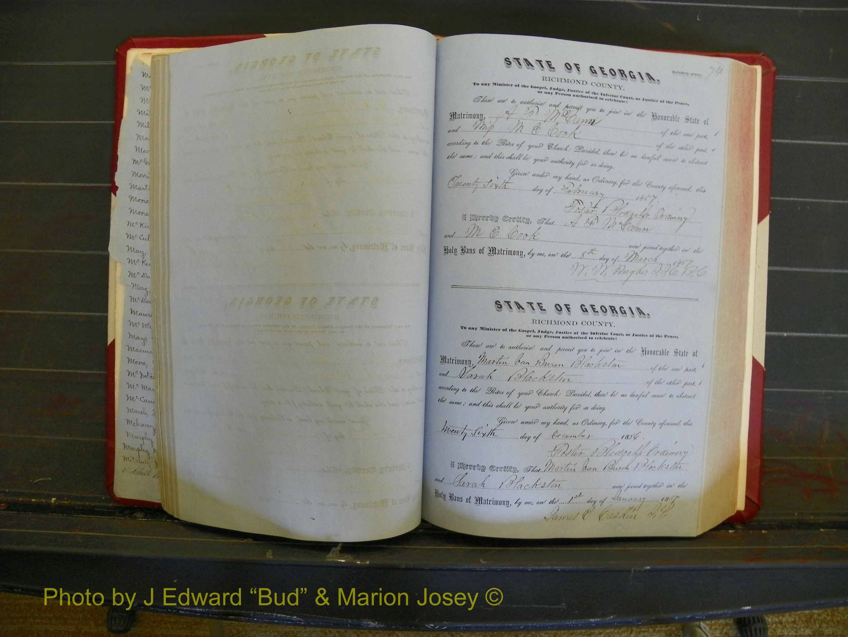 Richmond Marriages, Book C, 1856-1863 P 074.JPG