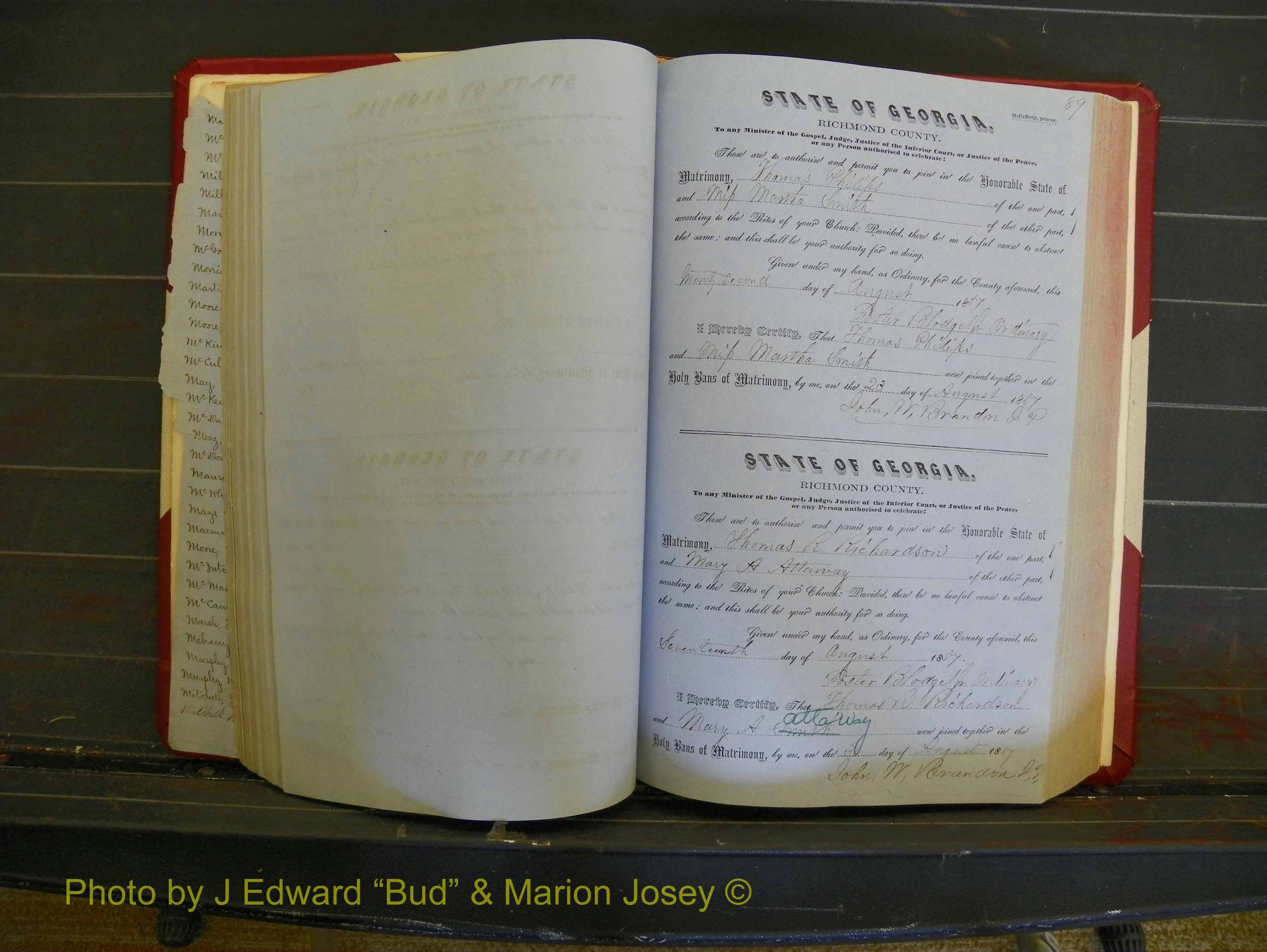 Richmond Marriages, Book C, 1856-1863 P 089.JPG
