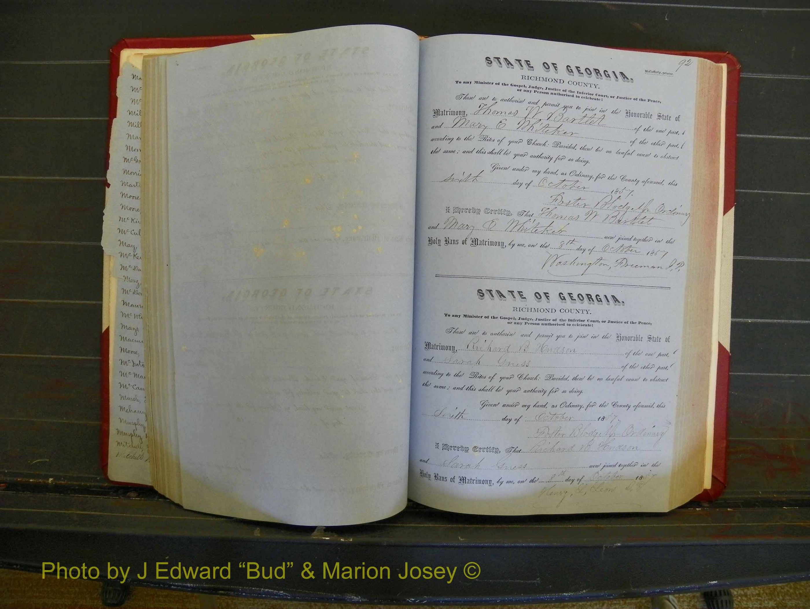 Richmond Marriages, Book C, 1856-1863 P 092.JPG