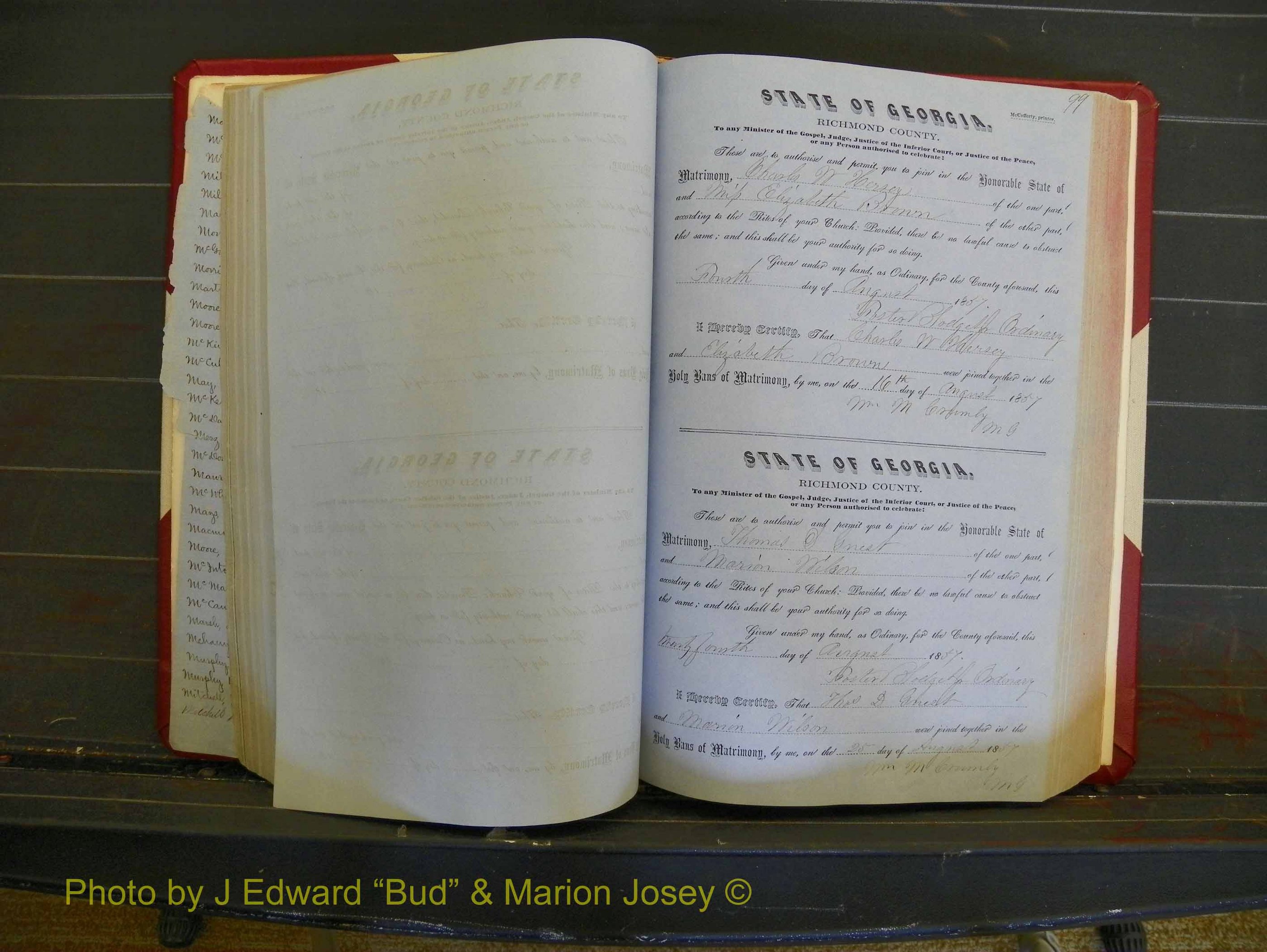 Richmond Marriages, Book C, 1856-1863 P 099.JPG