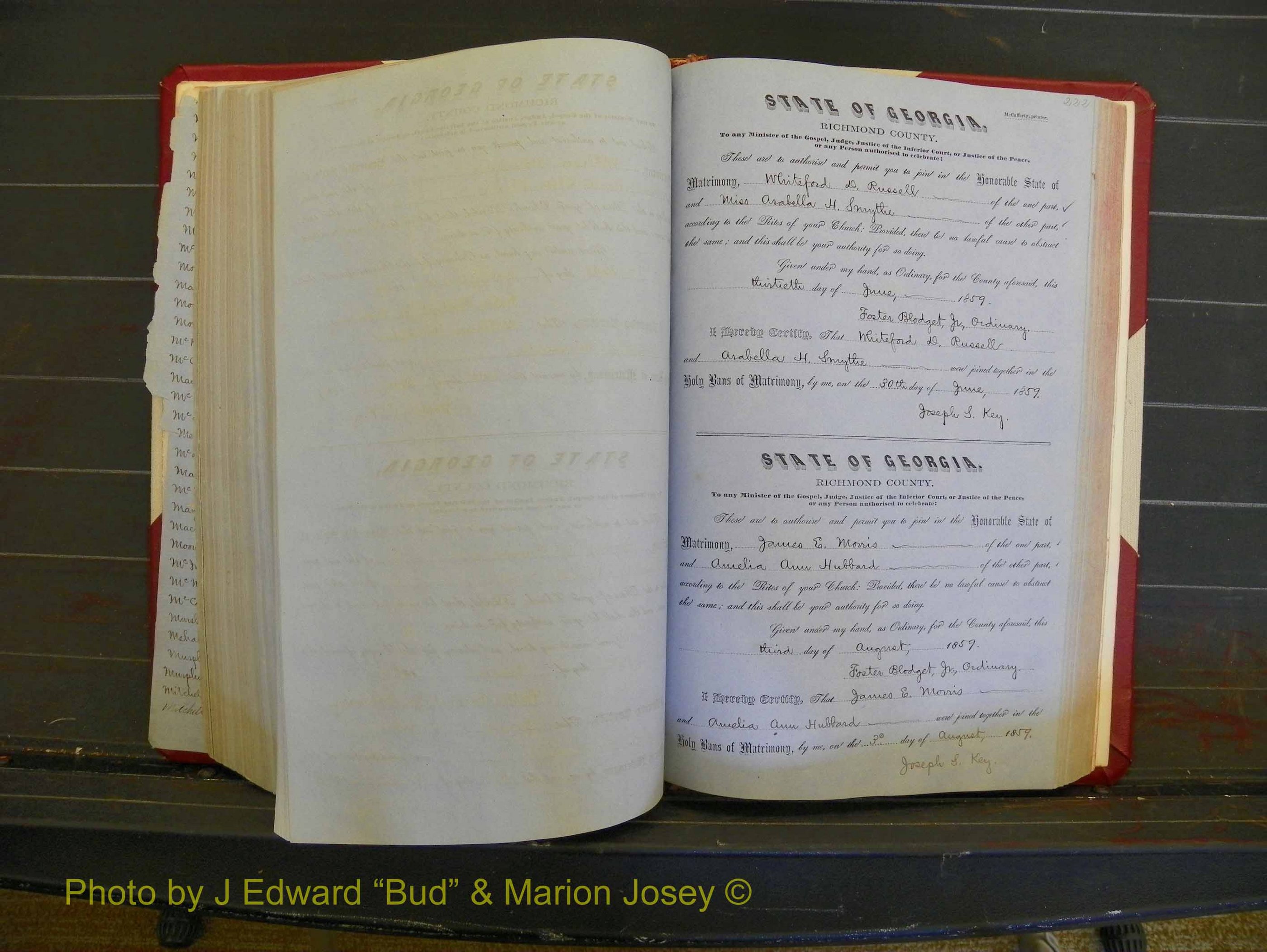 Richmond Marriages, Book C, 1856-1863 P 222.JPG