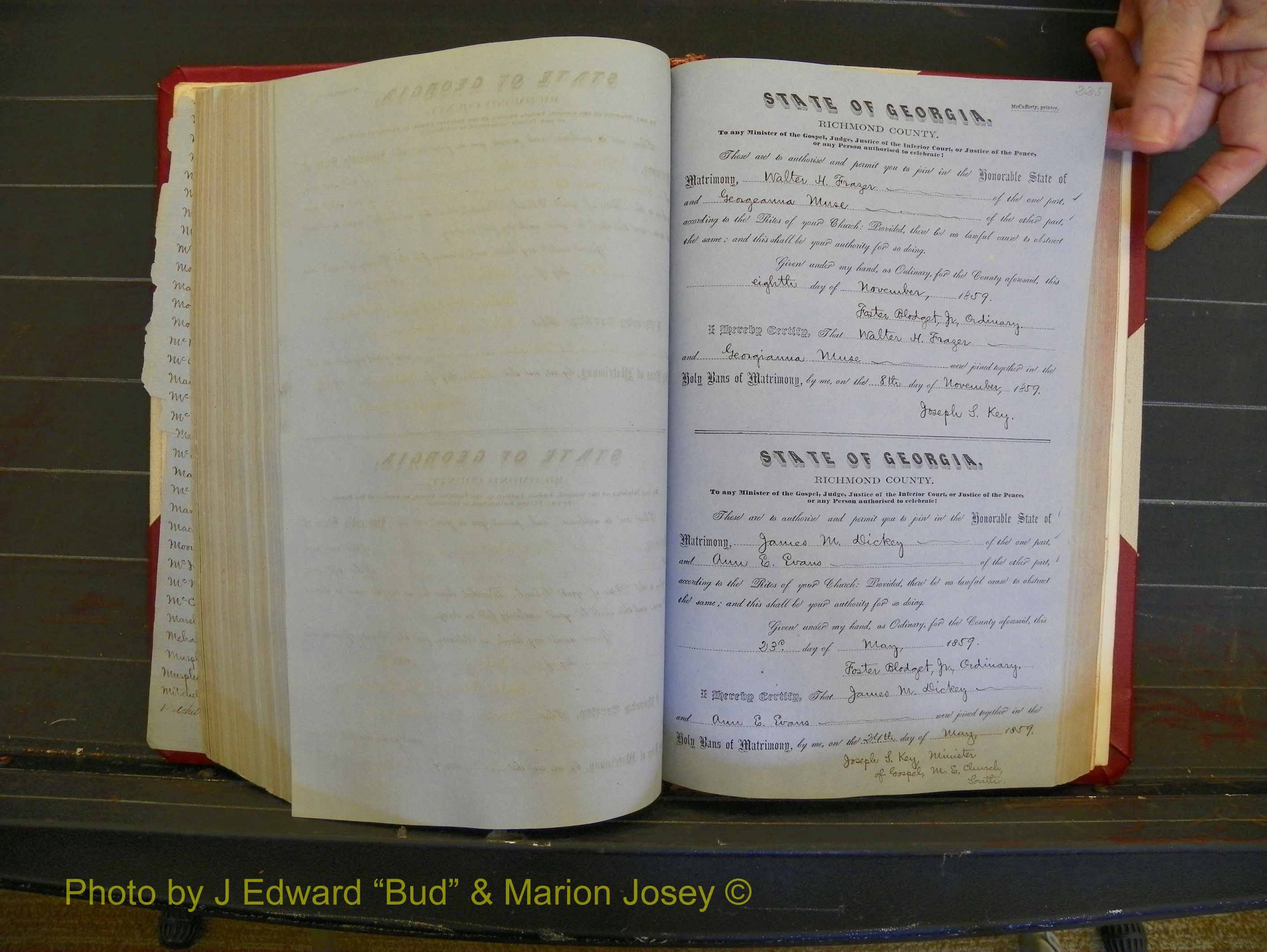 Richmond Marriages, Book C, 1856-1863 P 225.JPG
