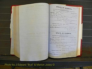 Richmond Marriages, Book C, 1856-1863 P 319.JPG