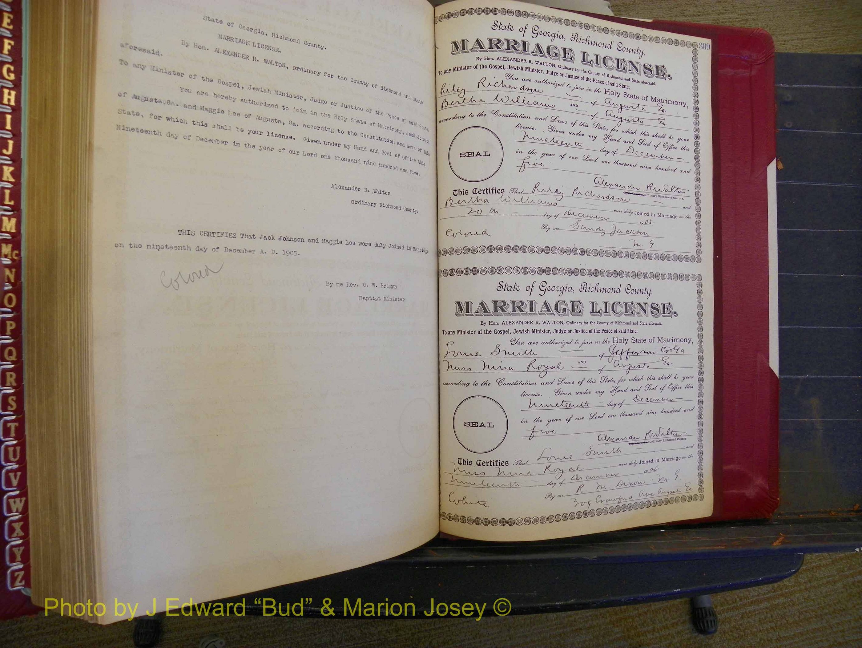 Richmond Marriages, Book CC, 1904-1905 P 309.JPG