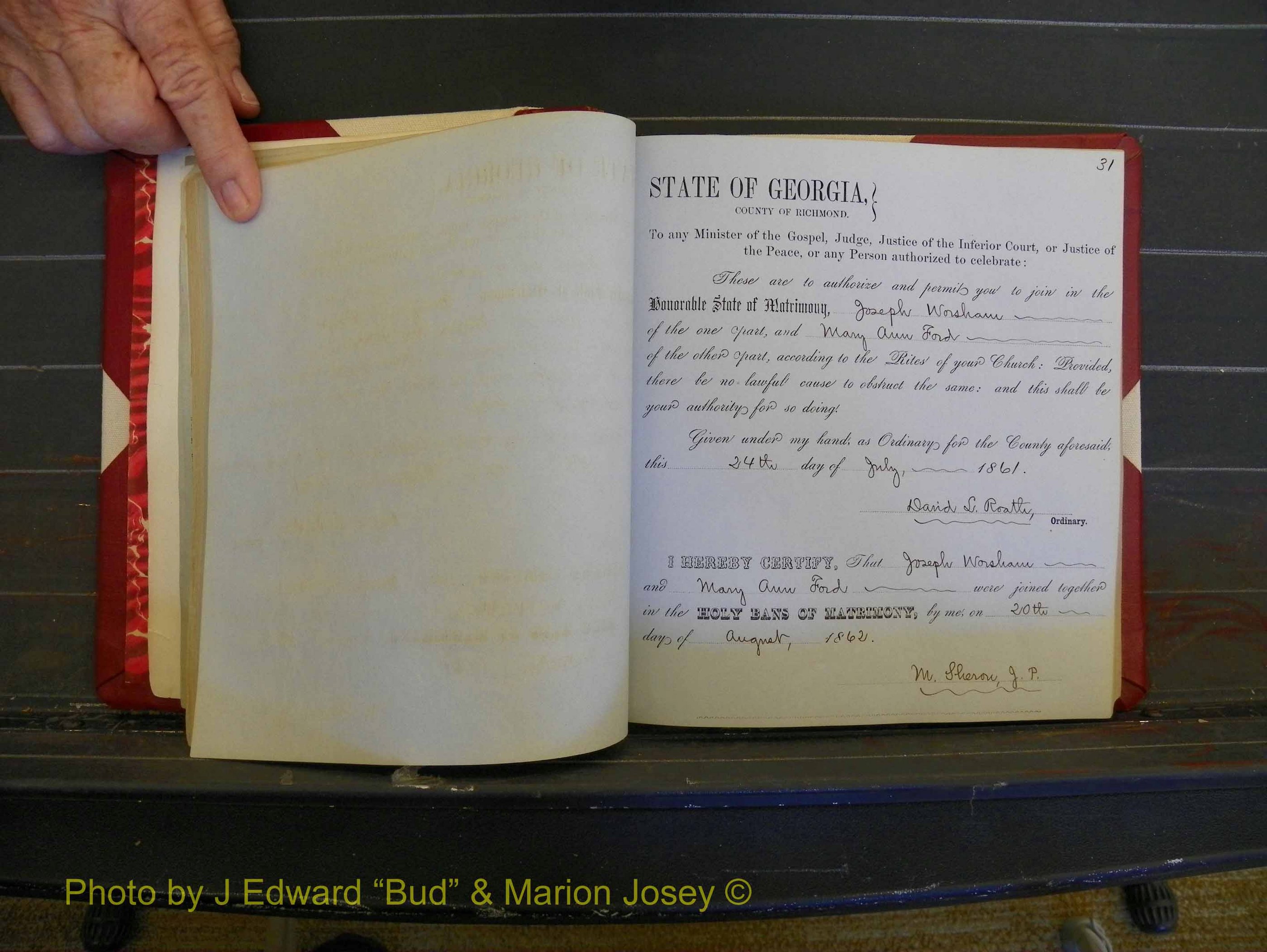 Richmond Marriages, Book D, 1863-1864 P 031.JPG