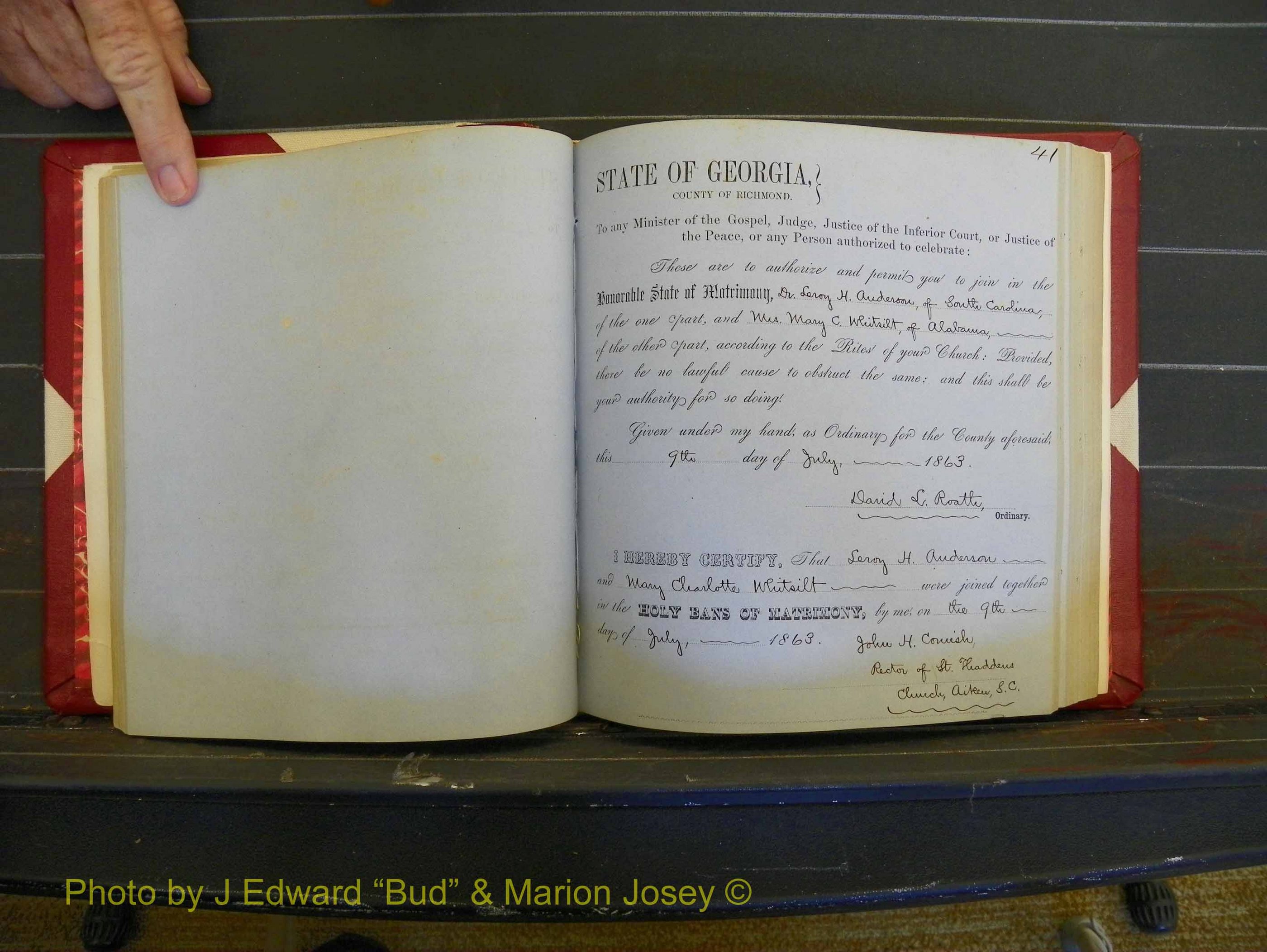 Richmond Marriages, Book D, 1863-1864 P 041.JPG