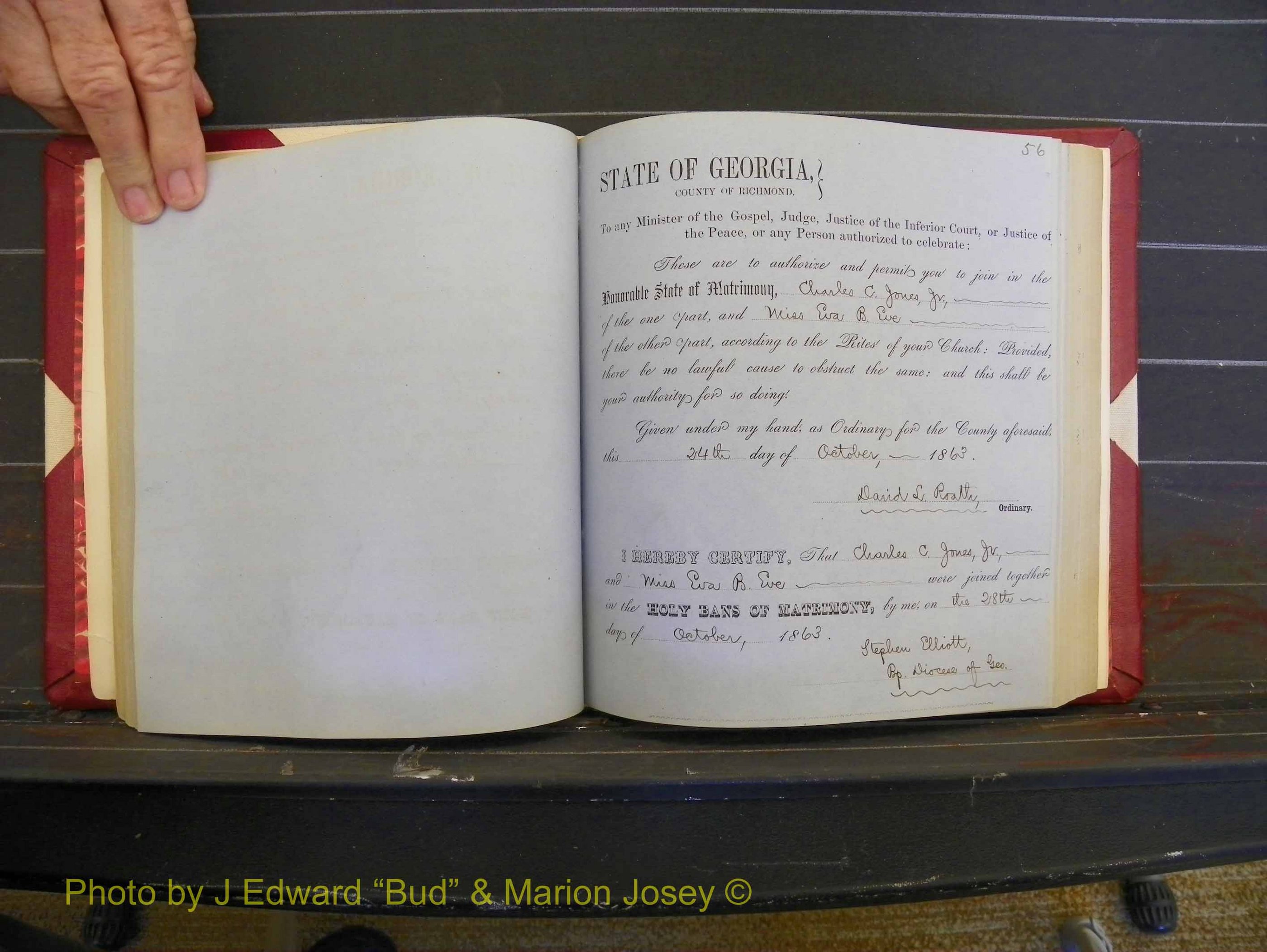 Richmond Marriages, Book D, 1863-1864 P 056.JPG