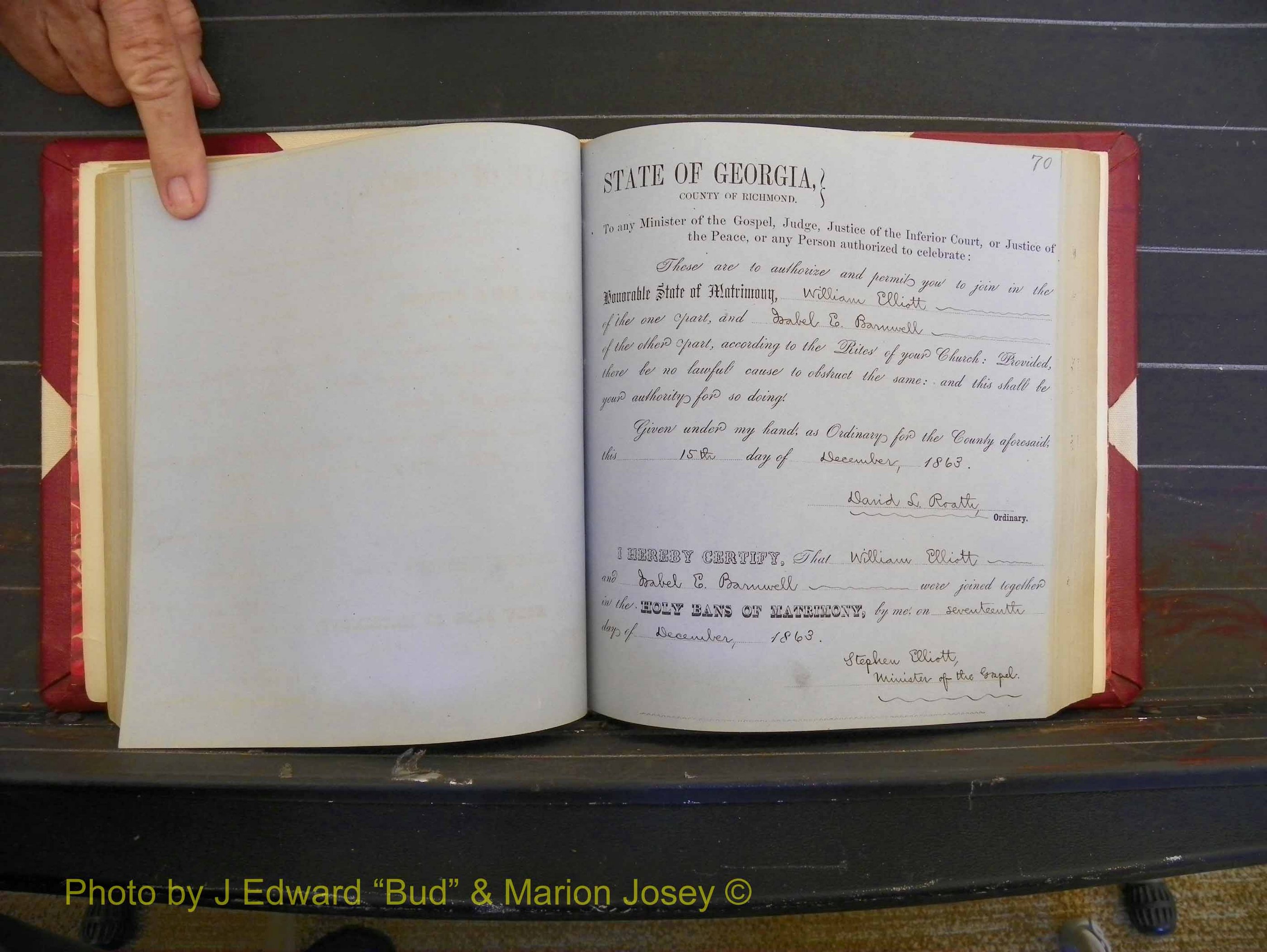 Richmond Marriages, Book D, 1863-1864 P 070.JPG