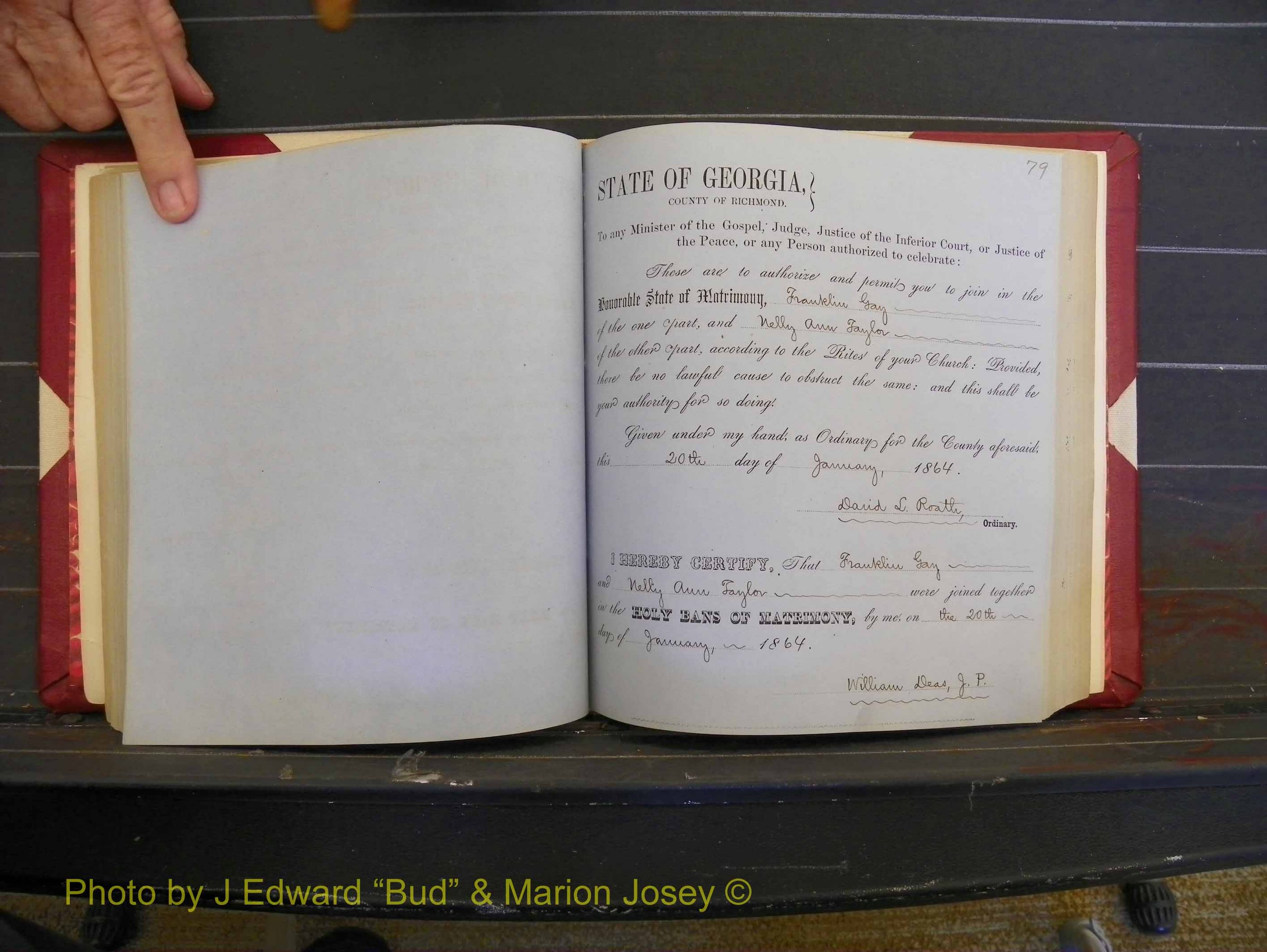 Richmond Marriages, Book D, 1863-1864 P 079.JPG